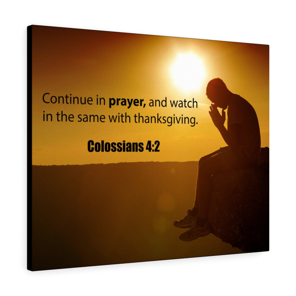 Scripture Walls Continue in Prayer Colossians 4:2 Christian Home Decor Bible Art Unframed-Express Your Love Gifts