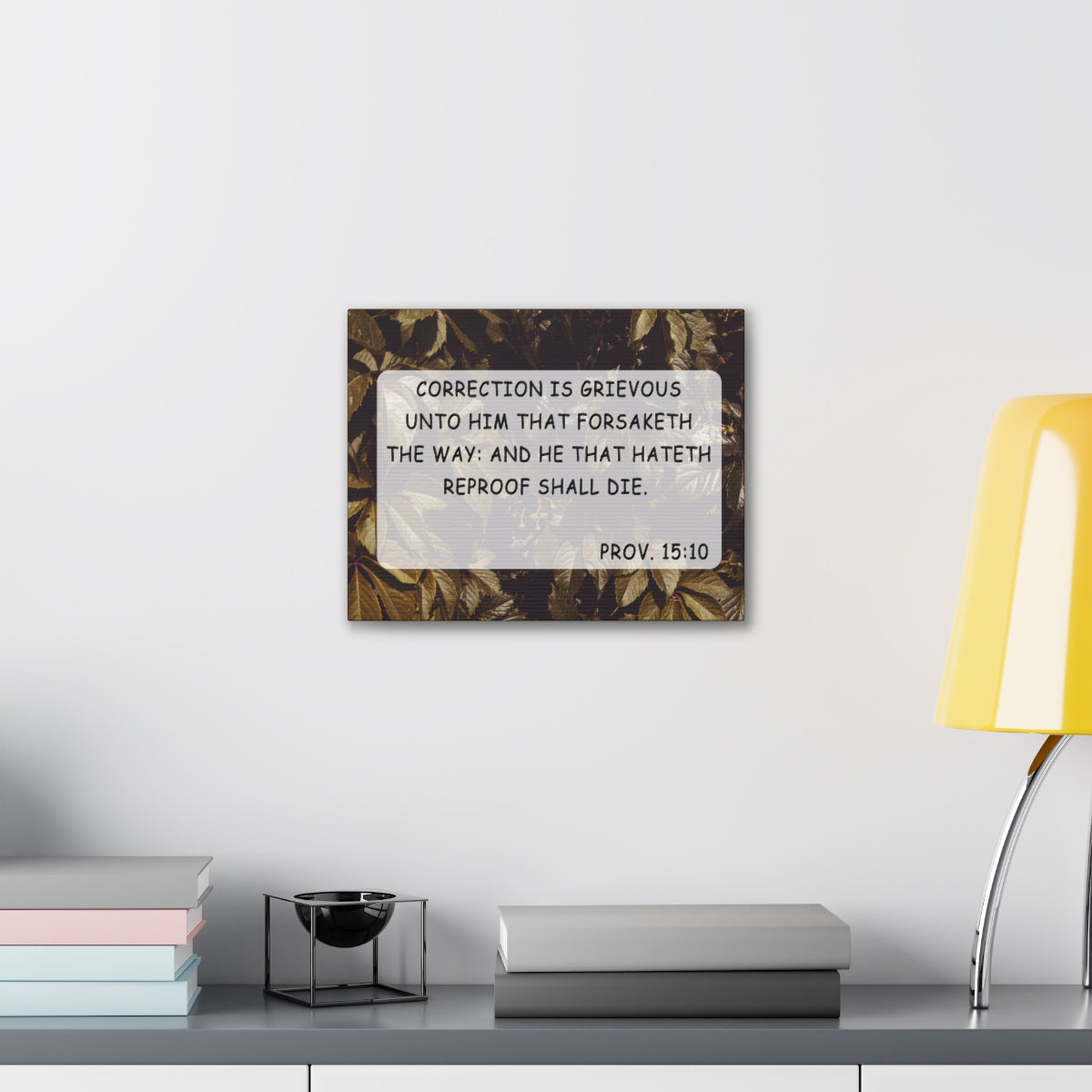 Scripture Walls Correction Is Grievous Proverbs 15:10 Bible Verse Canvas Christian Wall Art Bible Verse Print Ready To Hang Unframed-Express Your Love Gifts
