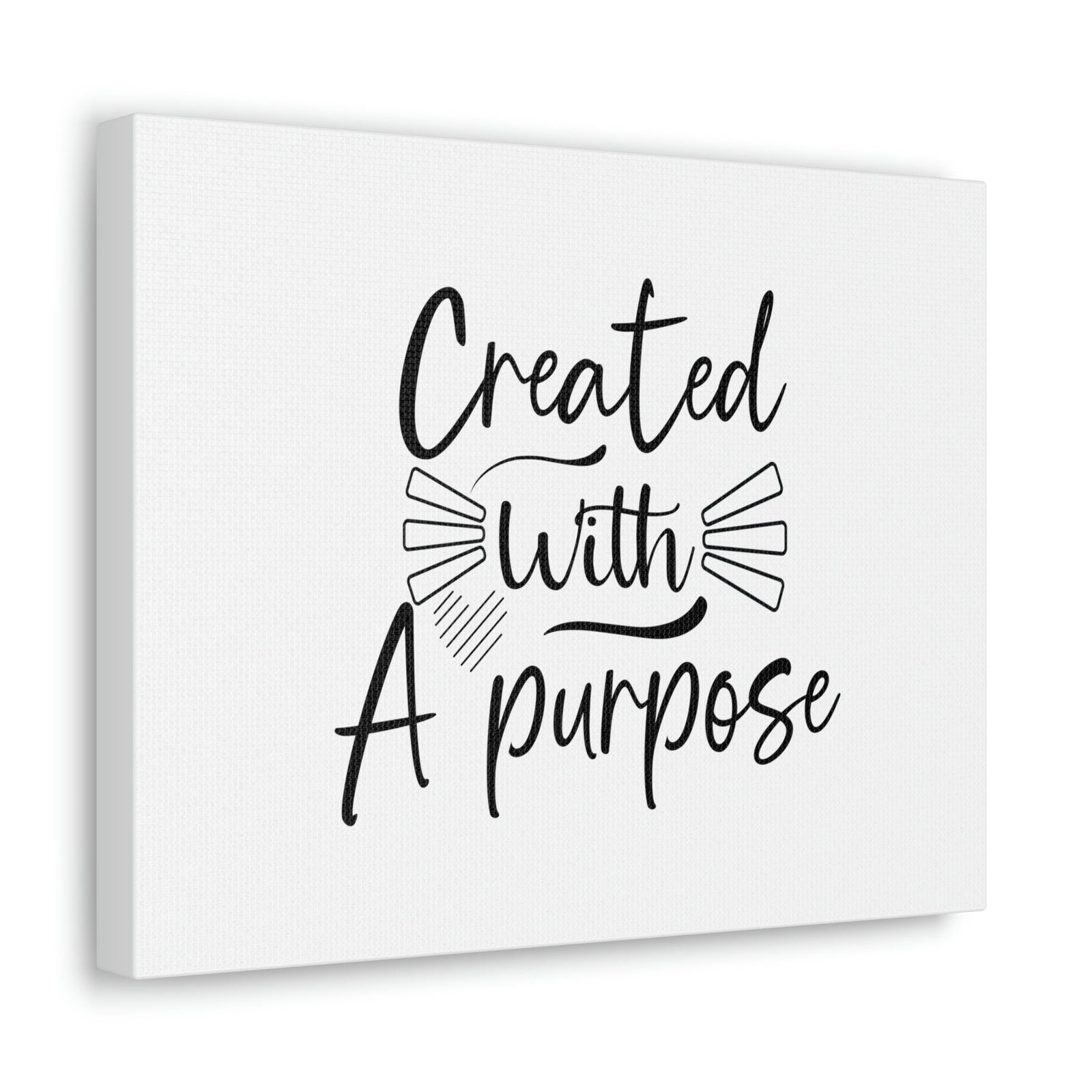 Scripture Walls Created With A Purpose Isaiah 45:18 Line Heart Christian Wall Art Bible Verse Print Ready to Hang Unframed-Express Your Love Gifts