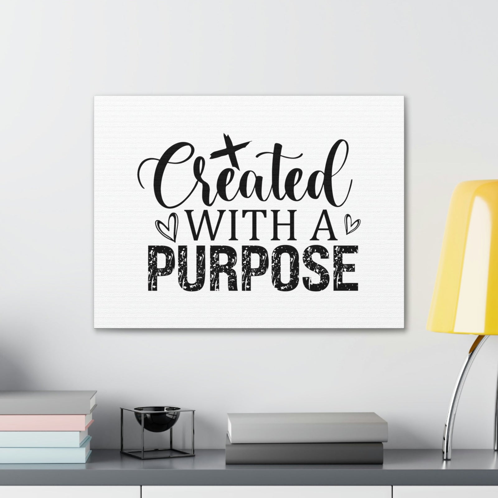Scripture Walls Created With A Purpose Romans 8:28 White Hearts Christian Wall Art Bible Verse Print Ready to Hang Unframed-Express Your Love Gifts