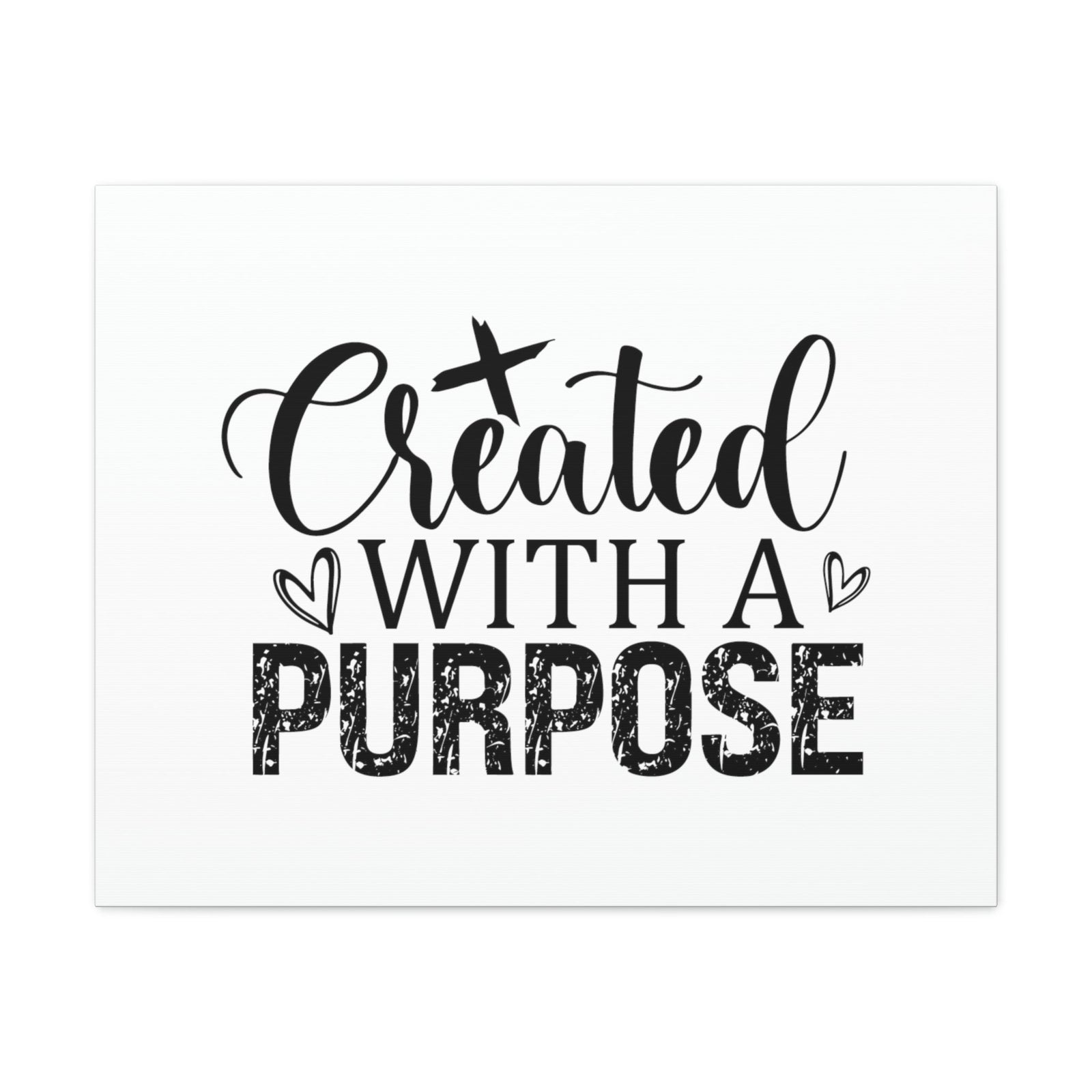 Scripture Walls Created With A Purpose Romans 8:28 White Hearts Christian Wall Art Bible Verse Print Ready to Hang Unframed-Express Your Love Gifts