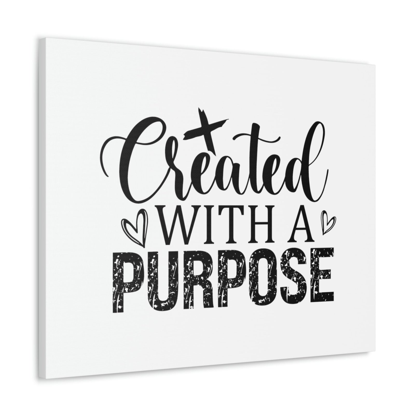Scripture Walls Created With A Purpose Romans 8:28 White Hearts Christian Wall Art Bible Verse Print Ready to Hang Unframed-Express Your Love Gifts