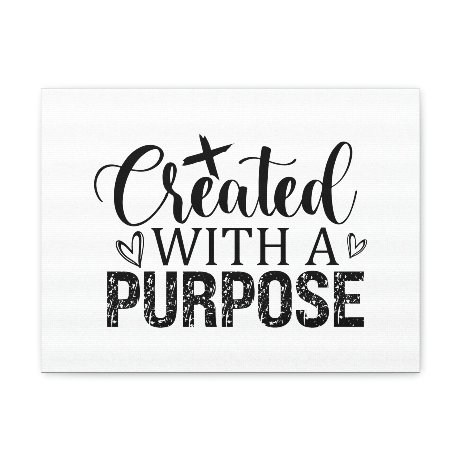 Scripture Walls Created With A Purpose Romans 8:28 White Hearts Christian Wall Art Bible Verse Print Ready to Hang Unframed-Express Your Love Gifts