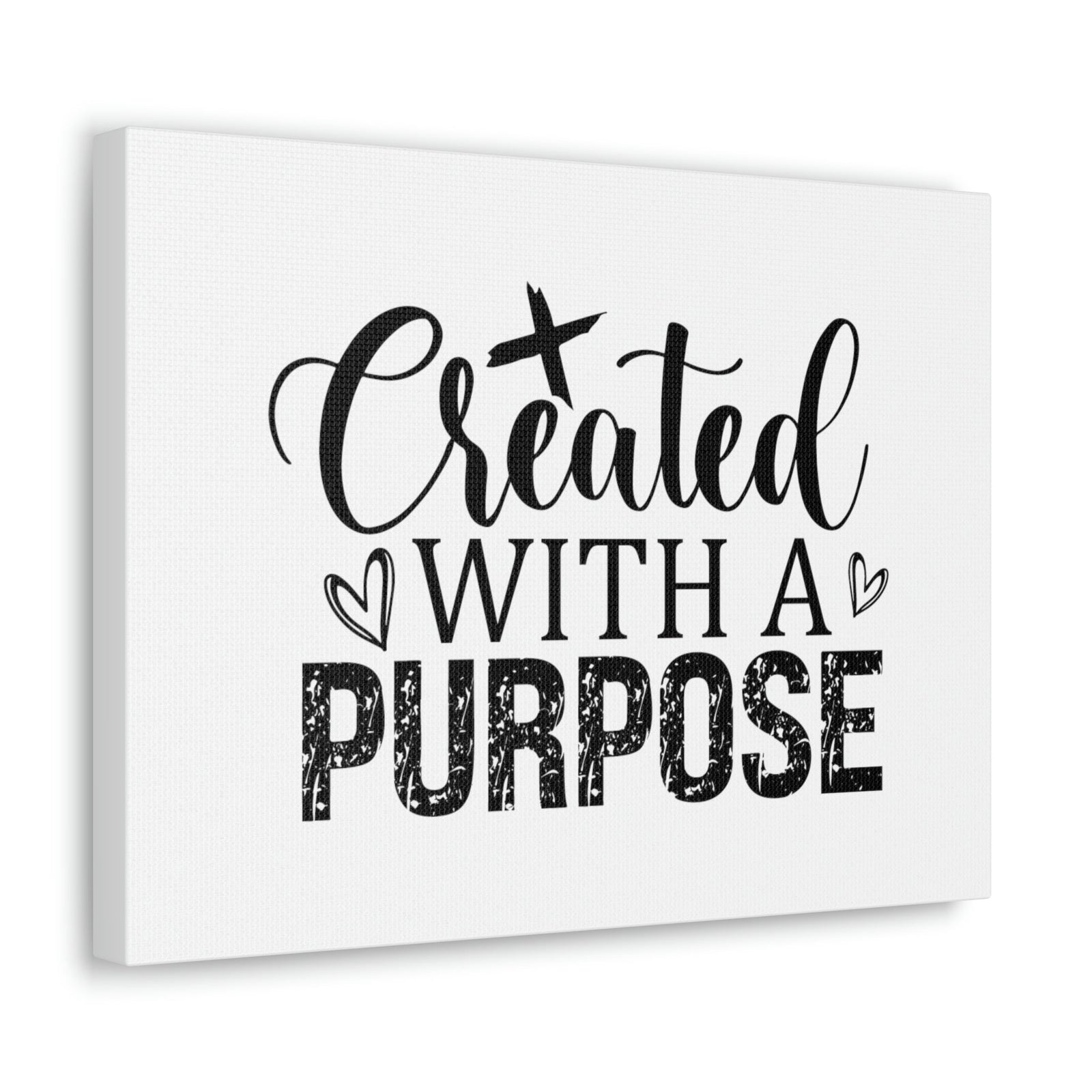 Scripture Walls Created With A Purpose Romans 8:28 White Hearts Christian Wall Art Bible Verse Print Ready to Hang Unframed-Express Your Love Gifts