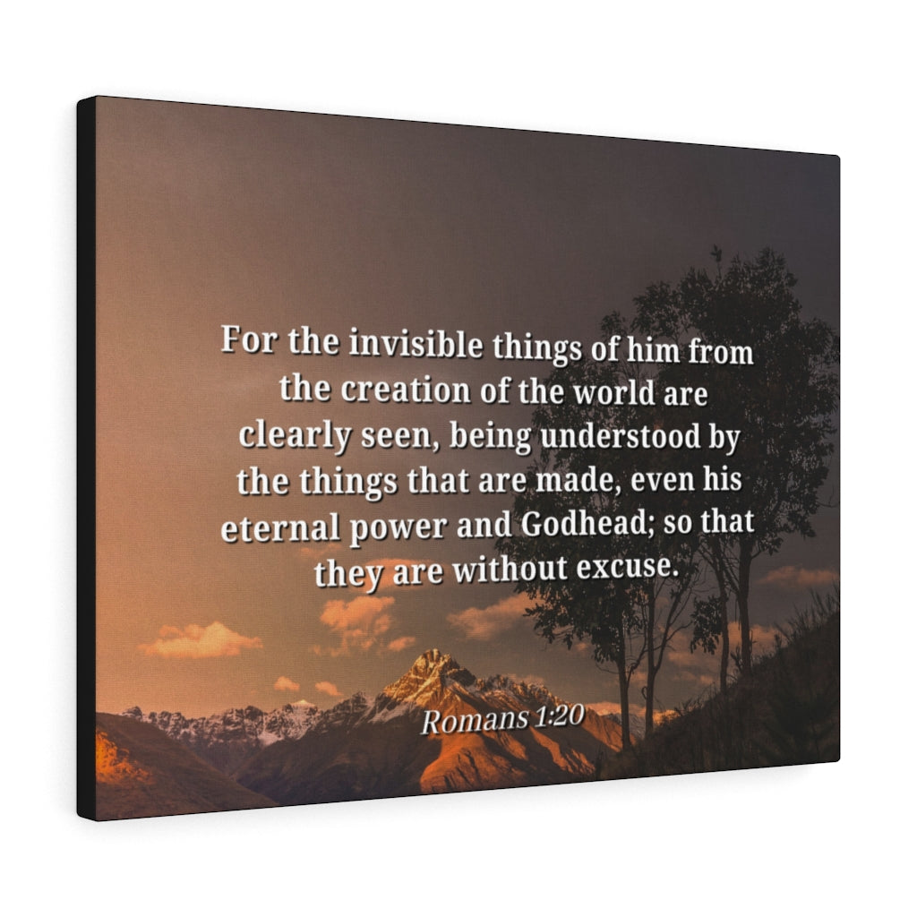 Scripture Walls Creation Of The World Romans 1:20 Bible Verse Canvas Christian Wall Art Ready to Hang Unframed-Express Your Love Gifts