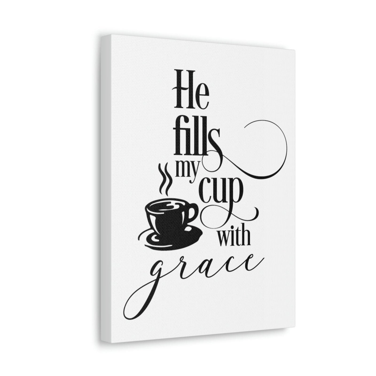 Scripture Walls Cup With Grace John 1:16 Christian Wall Art Print Ready to Hang Unframed-Express Your Love Gifts