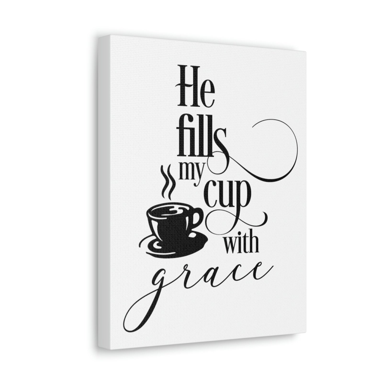 Scripture Walls Cup With Grace John 1:16 Christian Wall Art Print Ready to Hang Unframed-Express Your Love Gifts