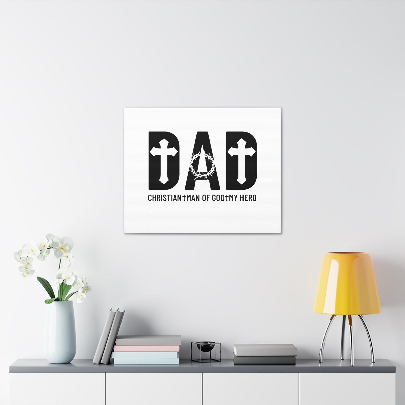 Scripture Walls Dad My Hero 3 Nephi 25:5 Christian Wall Art Bible Verse Print Ready to Hang Unframed-Express Your Love Gifts