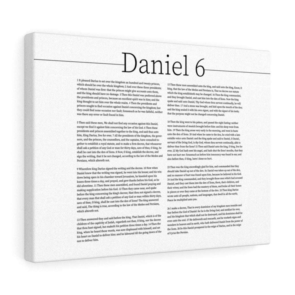 Scripture Walls Daniel & the LionâÂÂs Den Daniel 6 Bible Verse Canvas Christian Wall Art Ready to Hang Unframed-Express Your Love Gifts