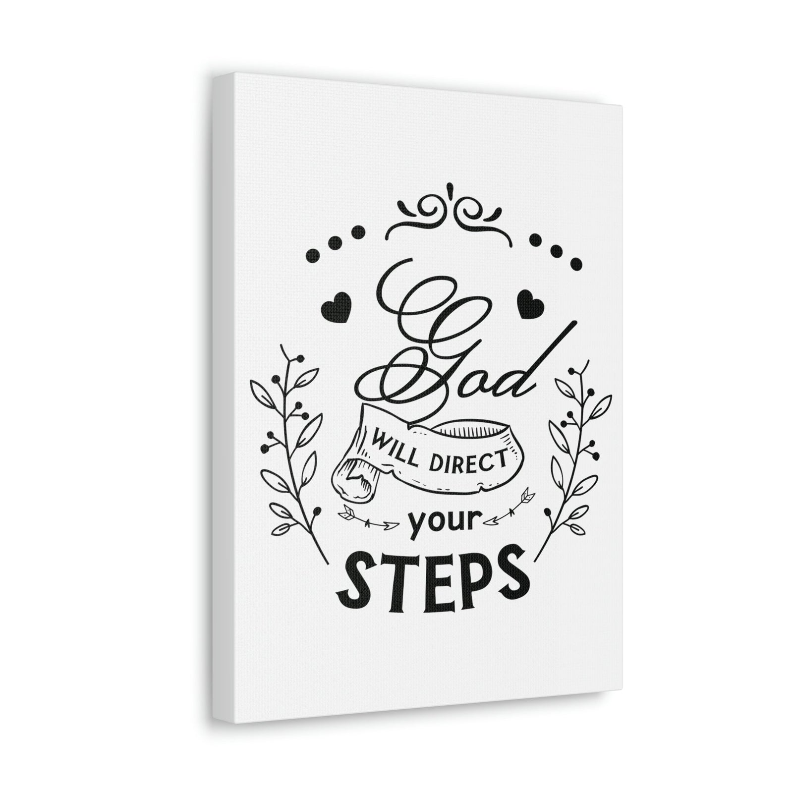 Scripture Walls Direct Your Steps Psalm 37:23-24 Christian Wall Art Print Ready to Hang Unframed-Express Your Love Gifts