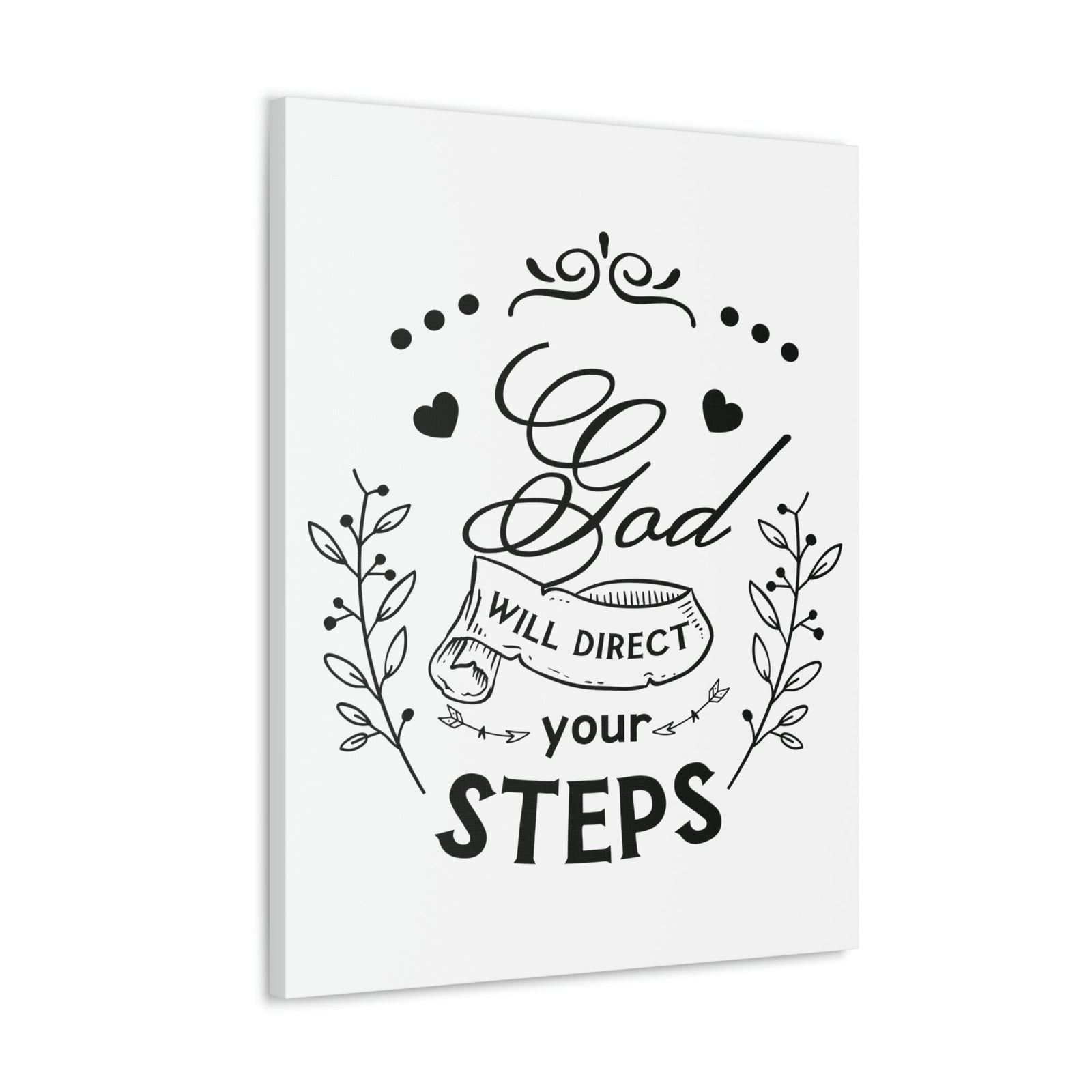 Scripture Walls Direct Your Steps Psalm 37:23-24 Christian Wall Art Print Ready to Hang Unframed-Express Your Love Gifts