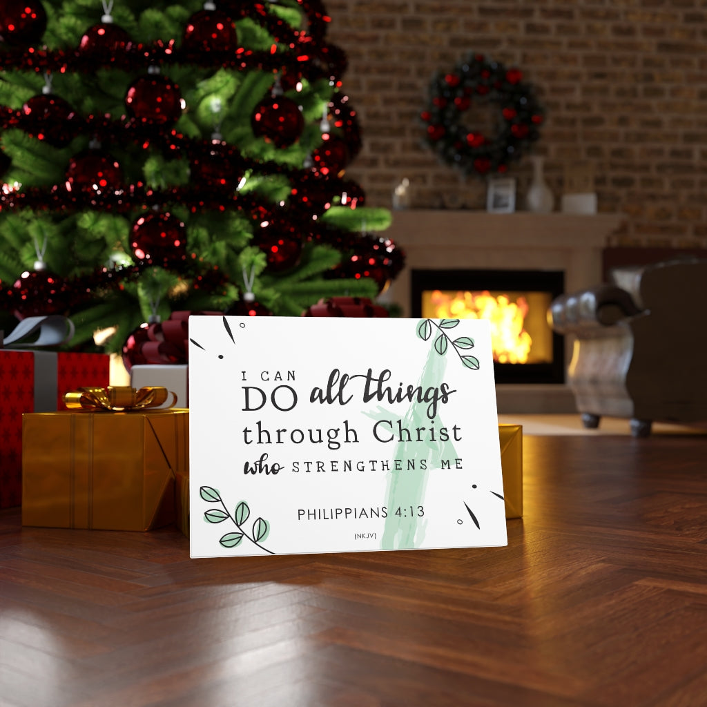 Scripture Walls Do All Things Philippians 4:13 Bible Verse Canvas Christian Wall Art Ready to Hang Unframed-Express Your Love Gifts