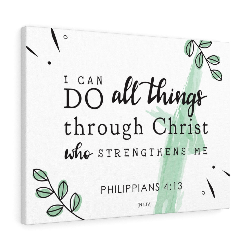 Scripture Walls Do All Things Philippians 4:13 Bible Verse Canvas Christian Wall Art Ready to Hang Unframed-Express Your Love Gifts