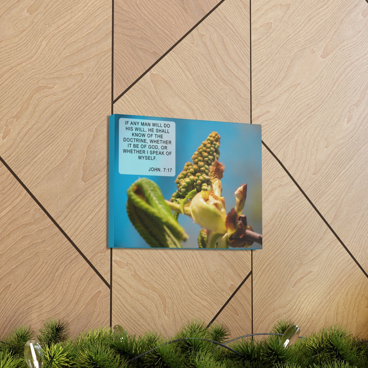 Scripture Walls Do His Will John 7:17 Bible Verse Canvas Christian Wall Art Ready to Hang Unframed-Express Your Love Gifts