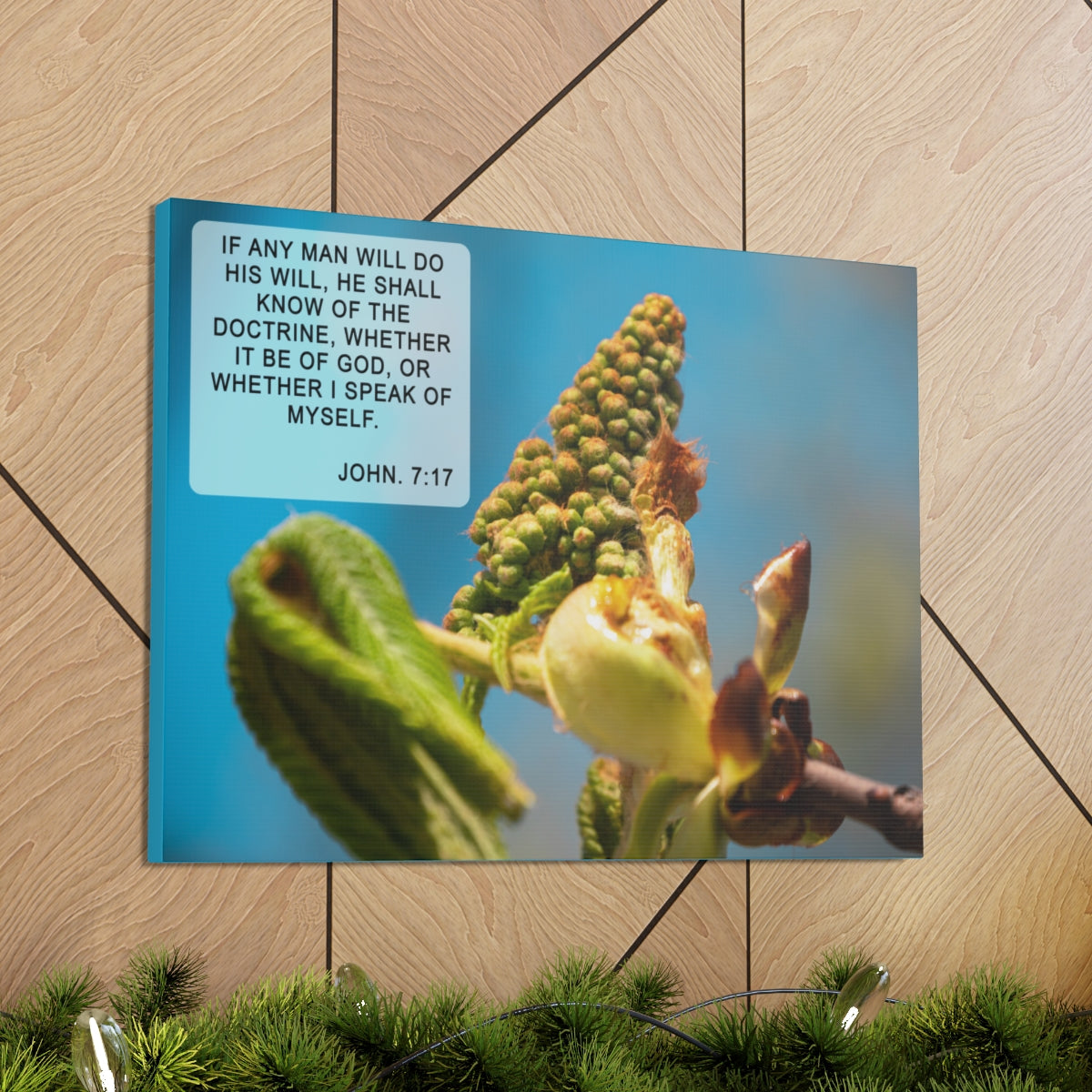 Scripture Walls Do His Will John 7:17 Bible Verse Canvas Christian Wall Art Ready to Hang Unframed-Express Your Love Gifts