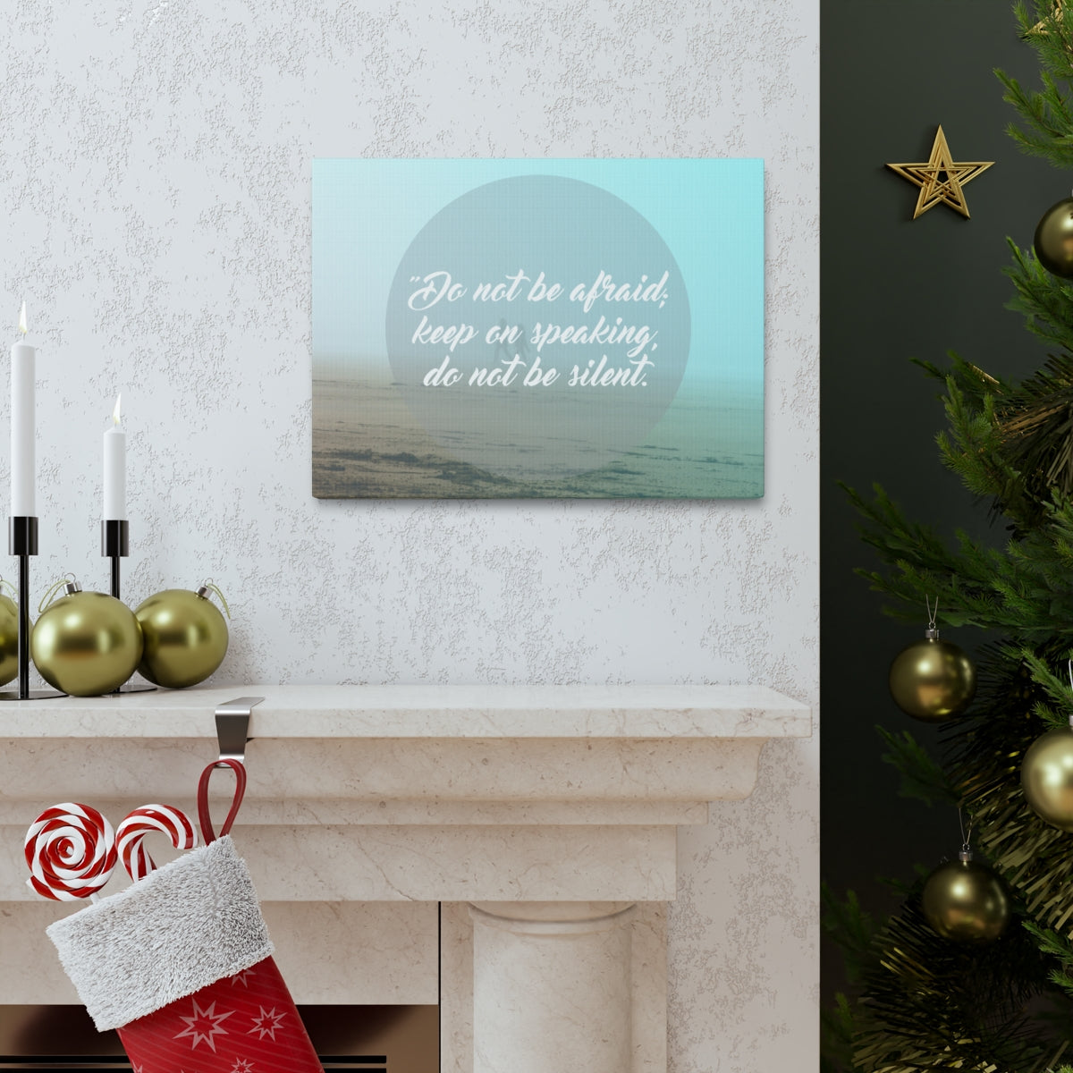 Scripture Walls Do Not Be Afraid Isaiah 41:13 Christian Wall Art Bible Verse Print Ready to Hang Unframed-Express Your Love Gifts