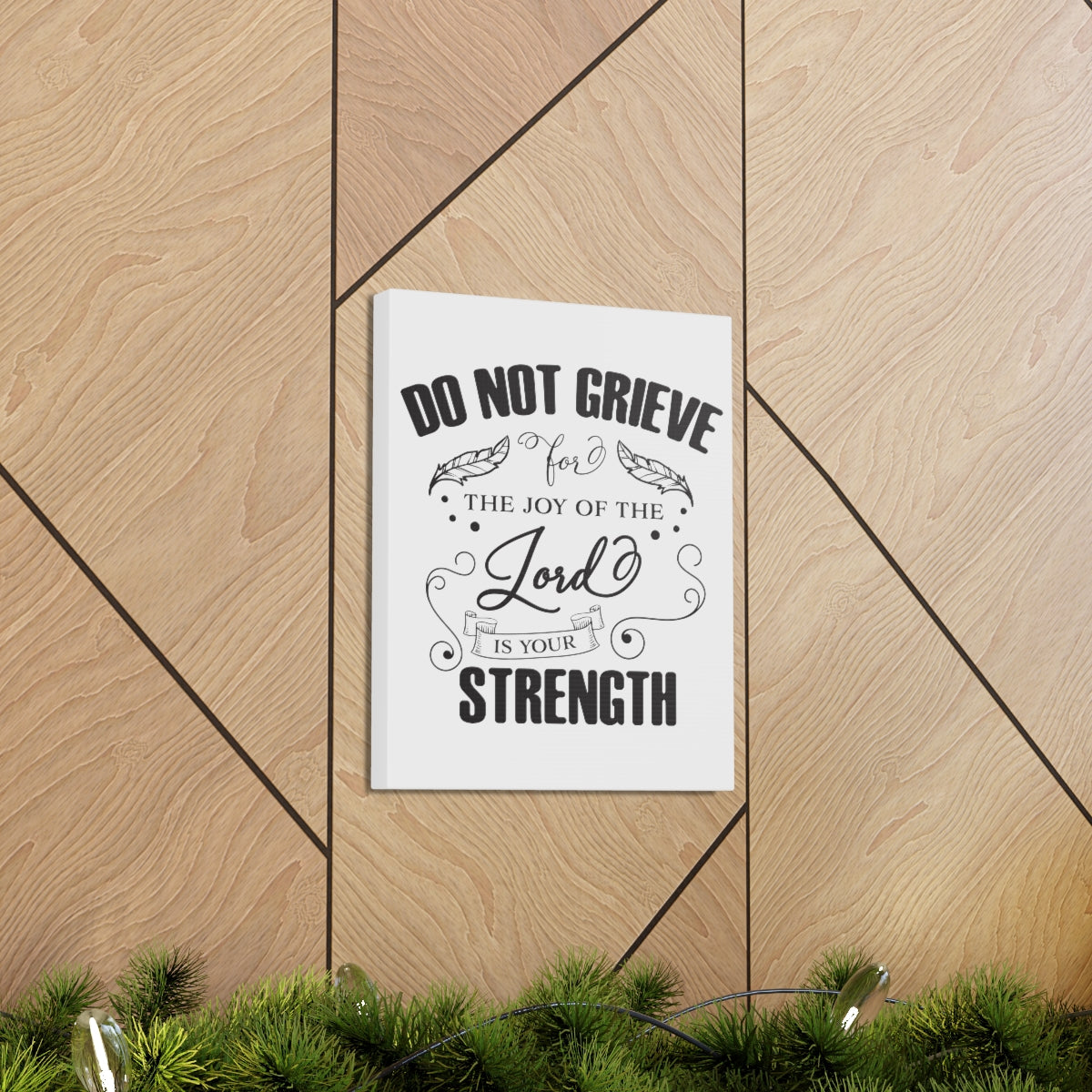 Scripture Walls Do Not Grieve Nehemiah 8:10 Christian Wall Art Print Ready to Hang Unframed-Express Your Love Gifts