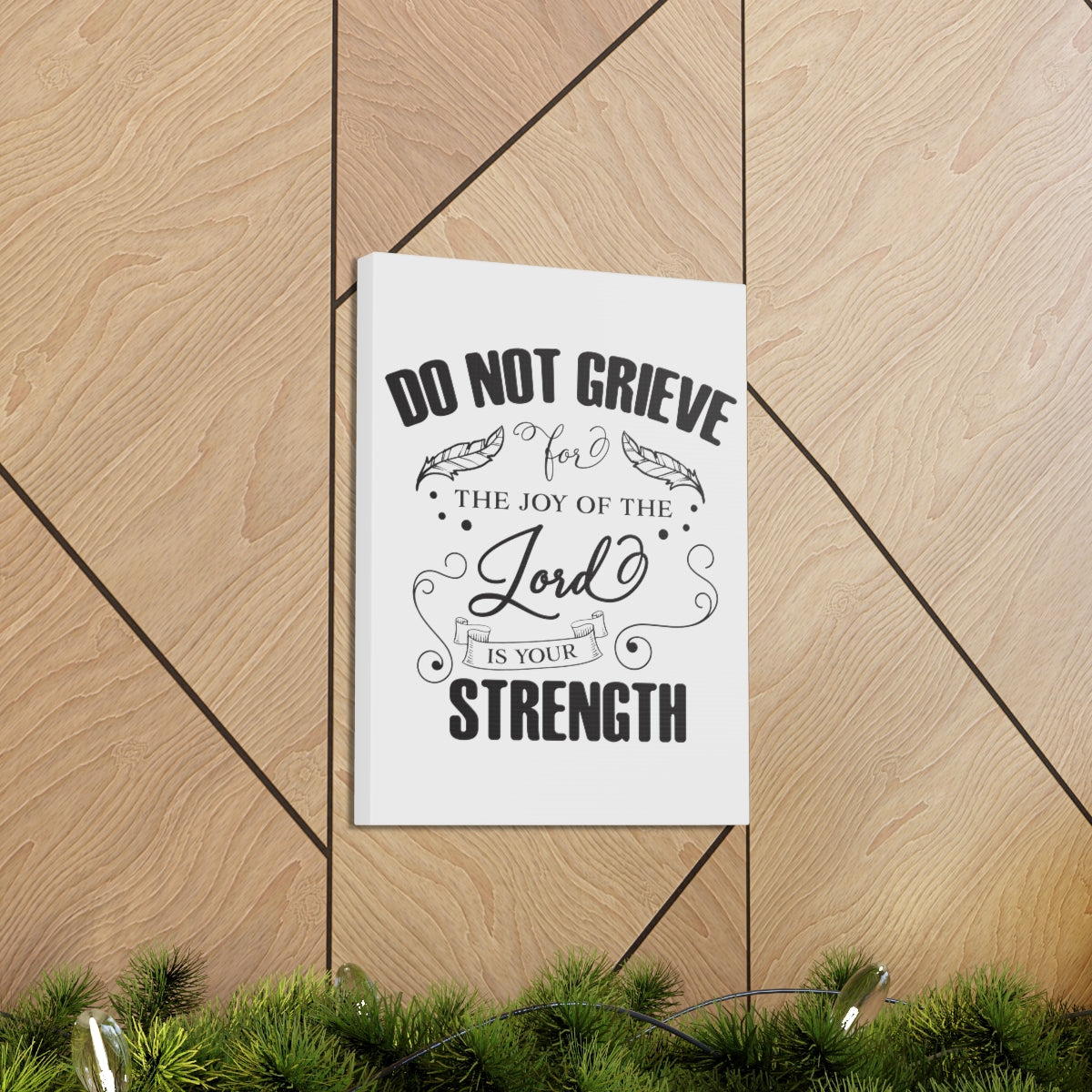 Scripture Walls Do Not Grieve Nehemiah 8:10 Christian Wall Art Print Ready to Hang Unframed-Express Your Love Gifts