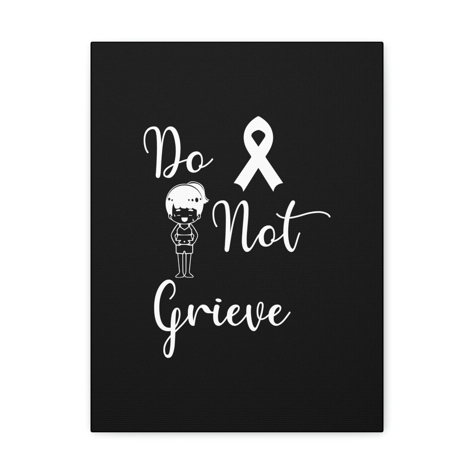 Scripture Walls Do Not Grieve Revelation 21:4 Ribbon Christian Wall Art Bible Verse Print Ready to Hang Unframed-Express Your Love Gifts