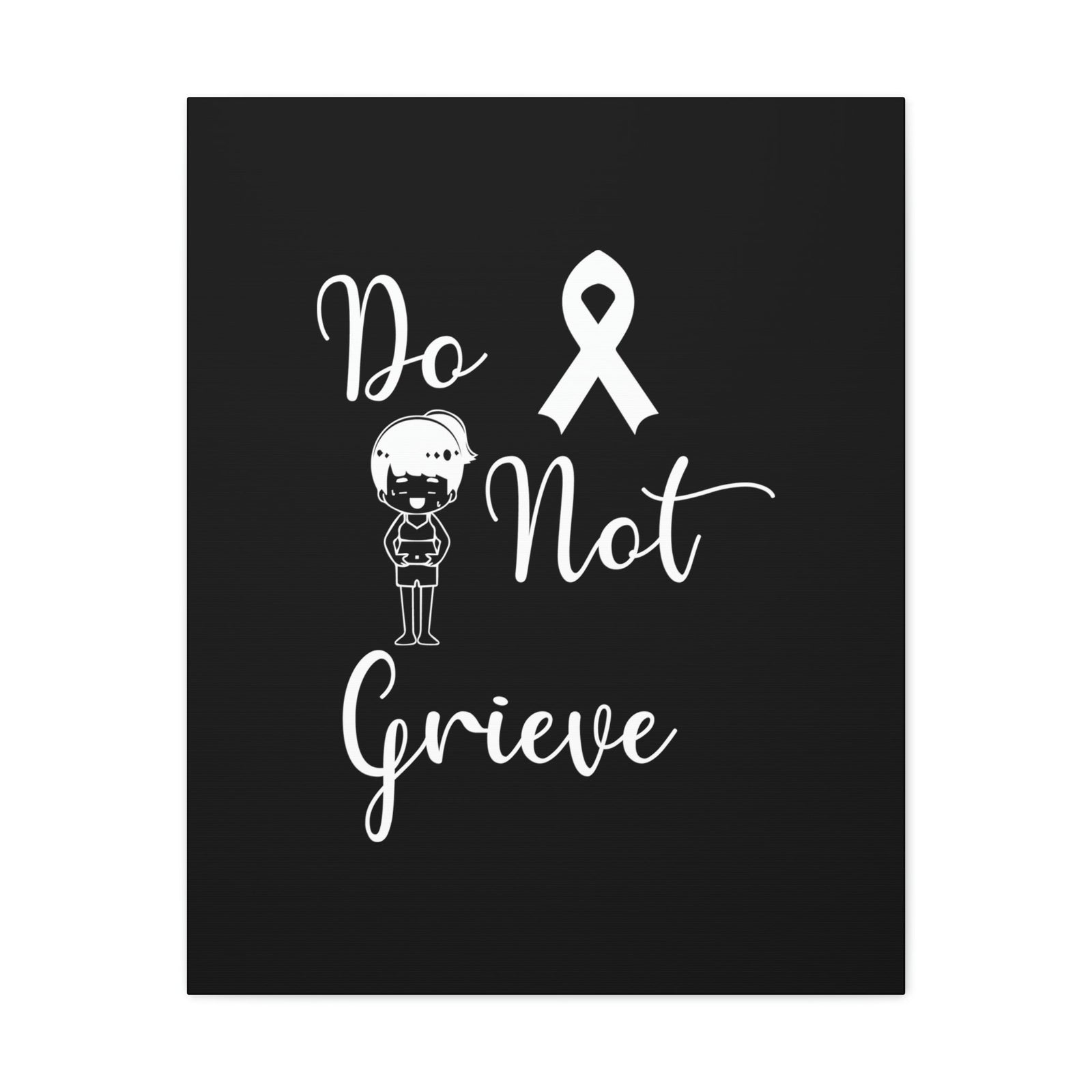 Scripture Walls Do Not Grieve Revelation 21:4 Ribbon Christian Wall Art Bible Verse Print Ready to Hang Unframed-Express Your Love Gifts