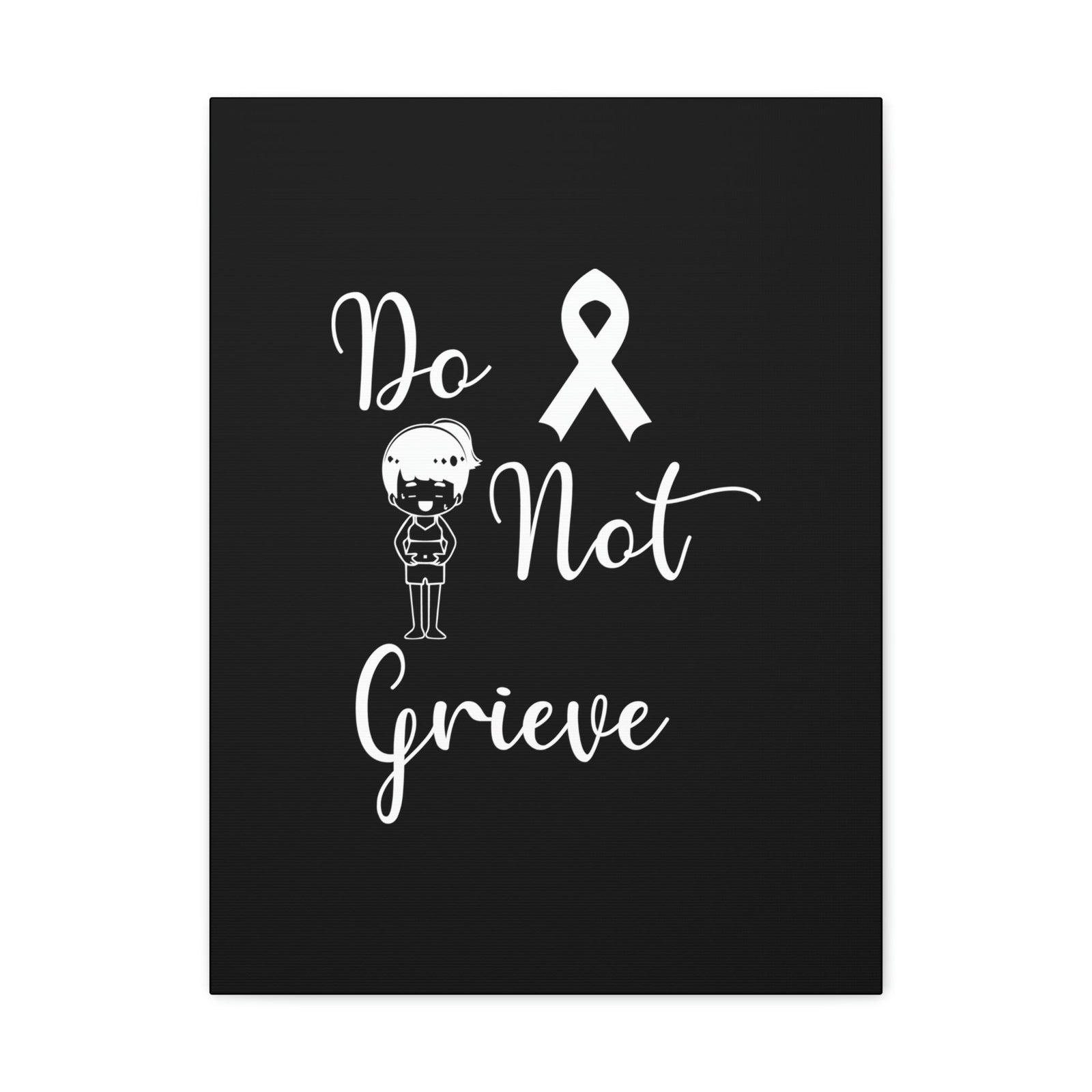 Scripture Walls Do Not Grieve Revelation 21:4 Ribbon Christian Wall Art Bible Verse Print Ready to Hang Unframed-Express Your Love Gifts