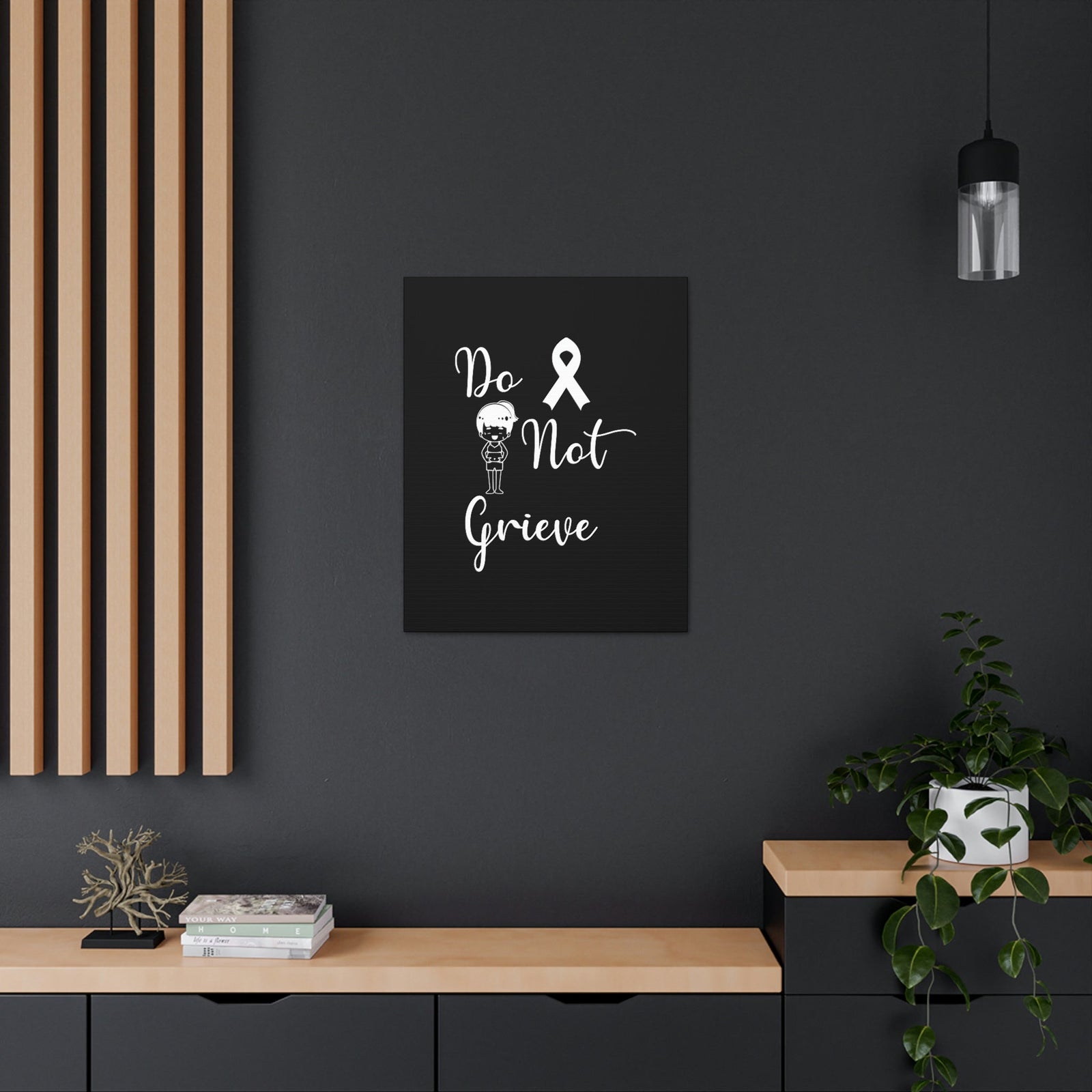 Scripture Walls Do Not Grieve Revelation 21:4 Ribbon Christian Wall Art Bible Verse Print Ready to Hang Unframed-Express Your Love Gifts