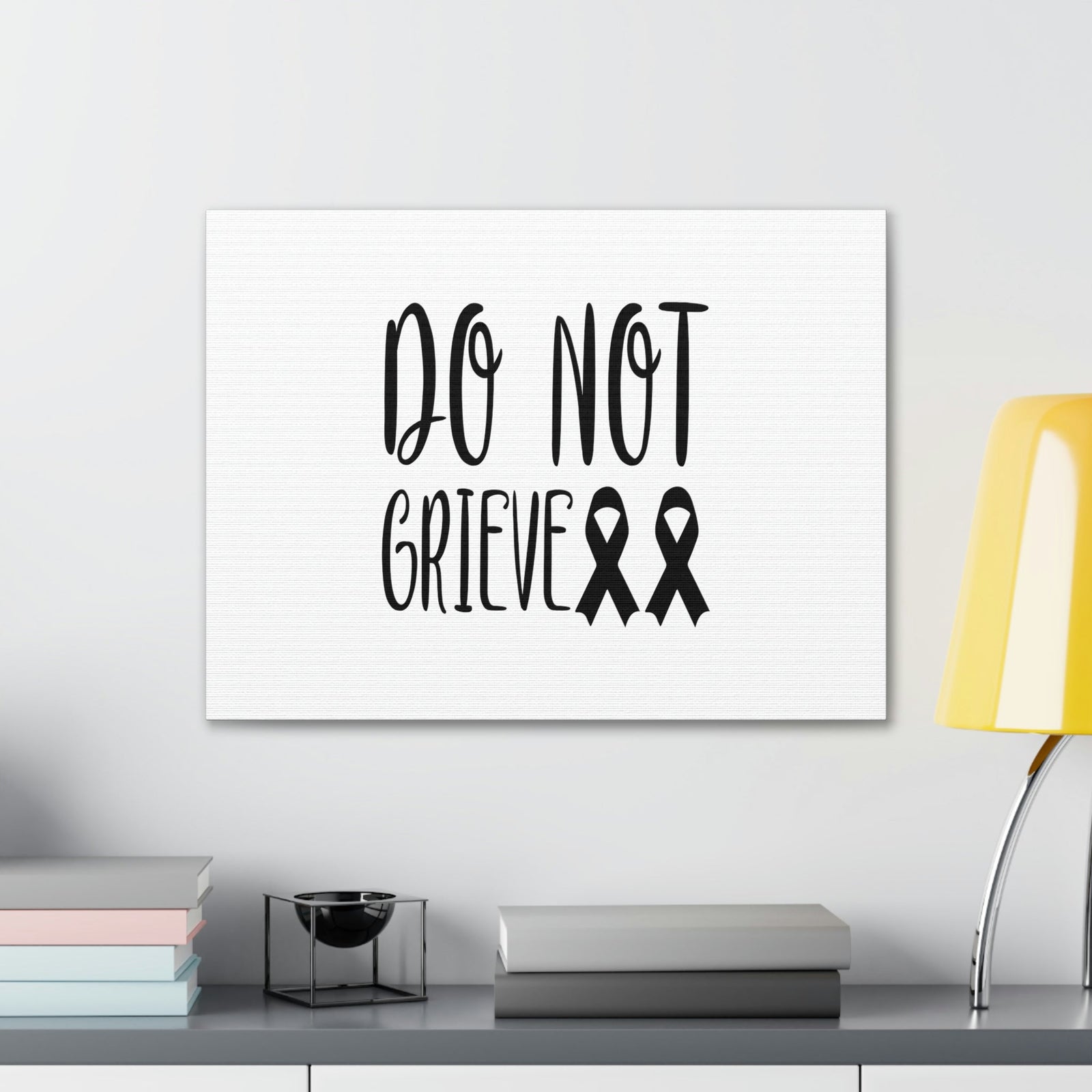 Scripture Walls Do Not Grieve Revelation 21:4 Ribbons Christian Wall Art Bible Verse Print Ready to Hang Unframed-Express Your Love Gifts