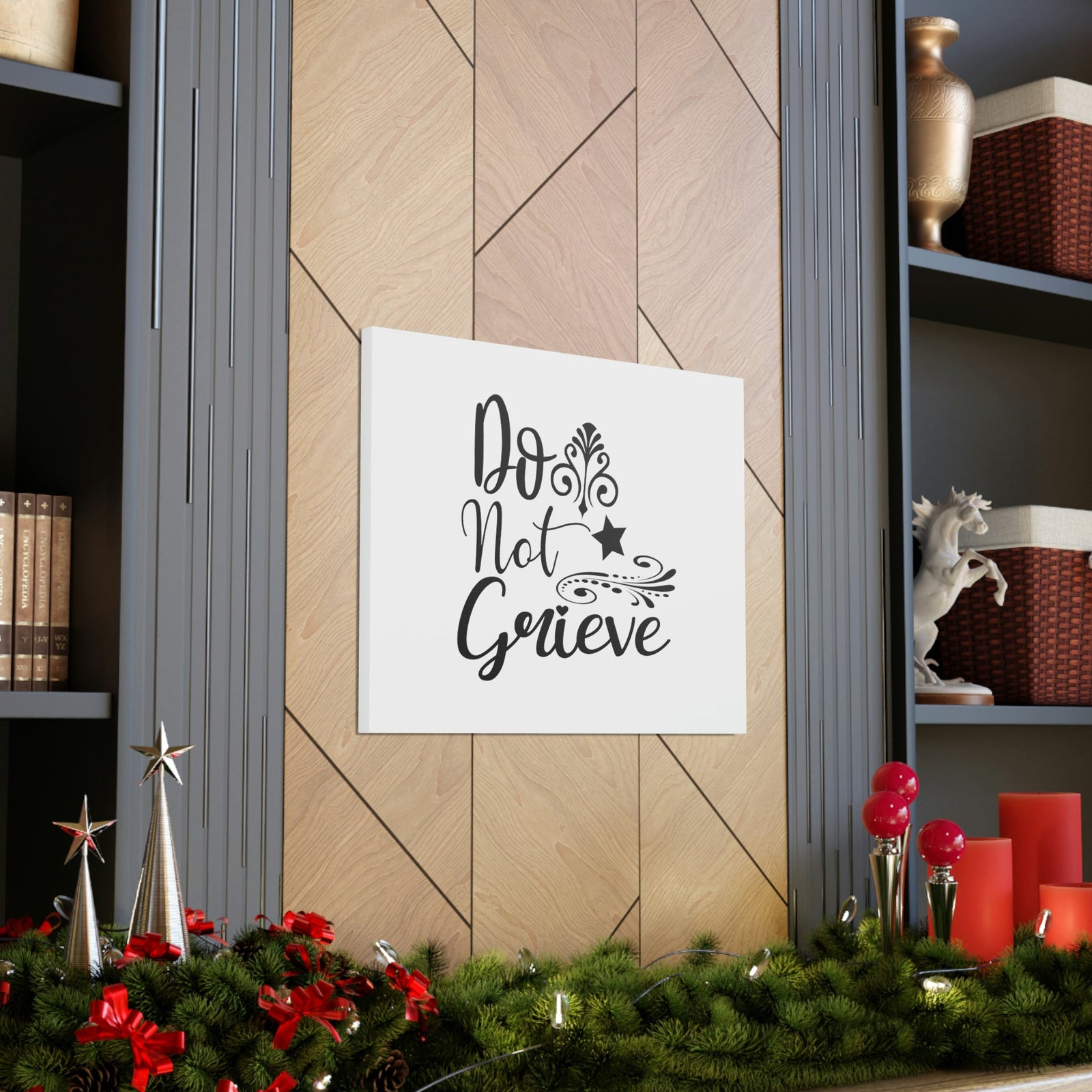 Scripture Walls Do Not Grieve Revelation 21:4 Star Christian Wall Art Bible Verse Print Ready to Hang Unframed-Express Your Love Gifts
