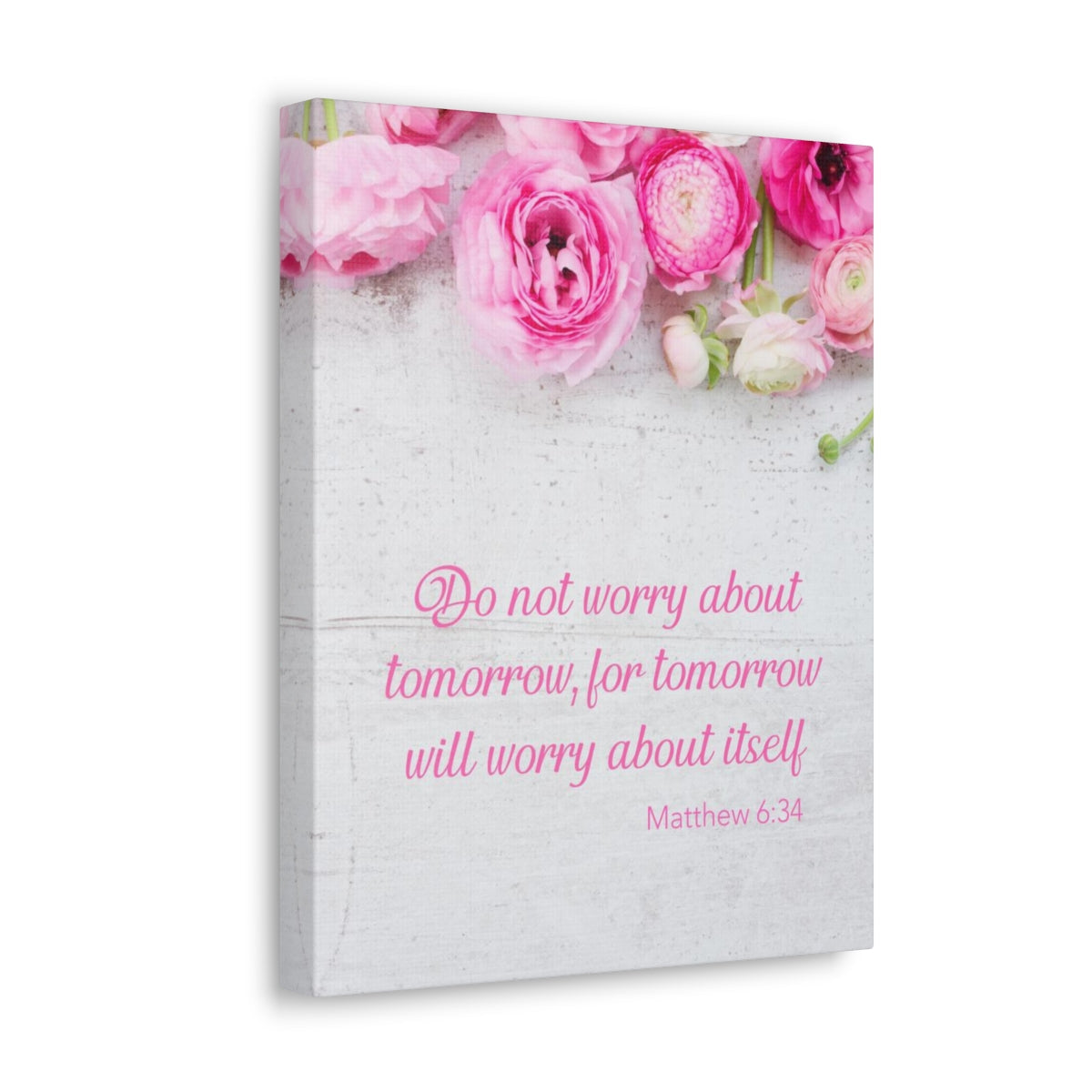 Scripture Walls Do Not Worry About Tomorrow Matthew 6:34 Christian Wall Art Bible Verse Print Ready to Hang Unframed-Express Your Love Gifts