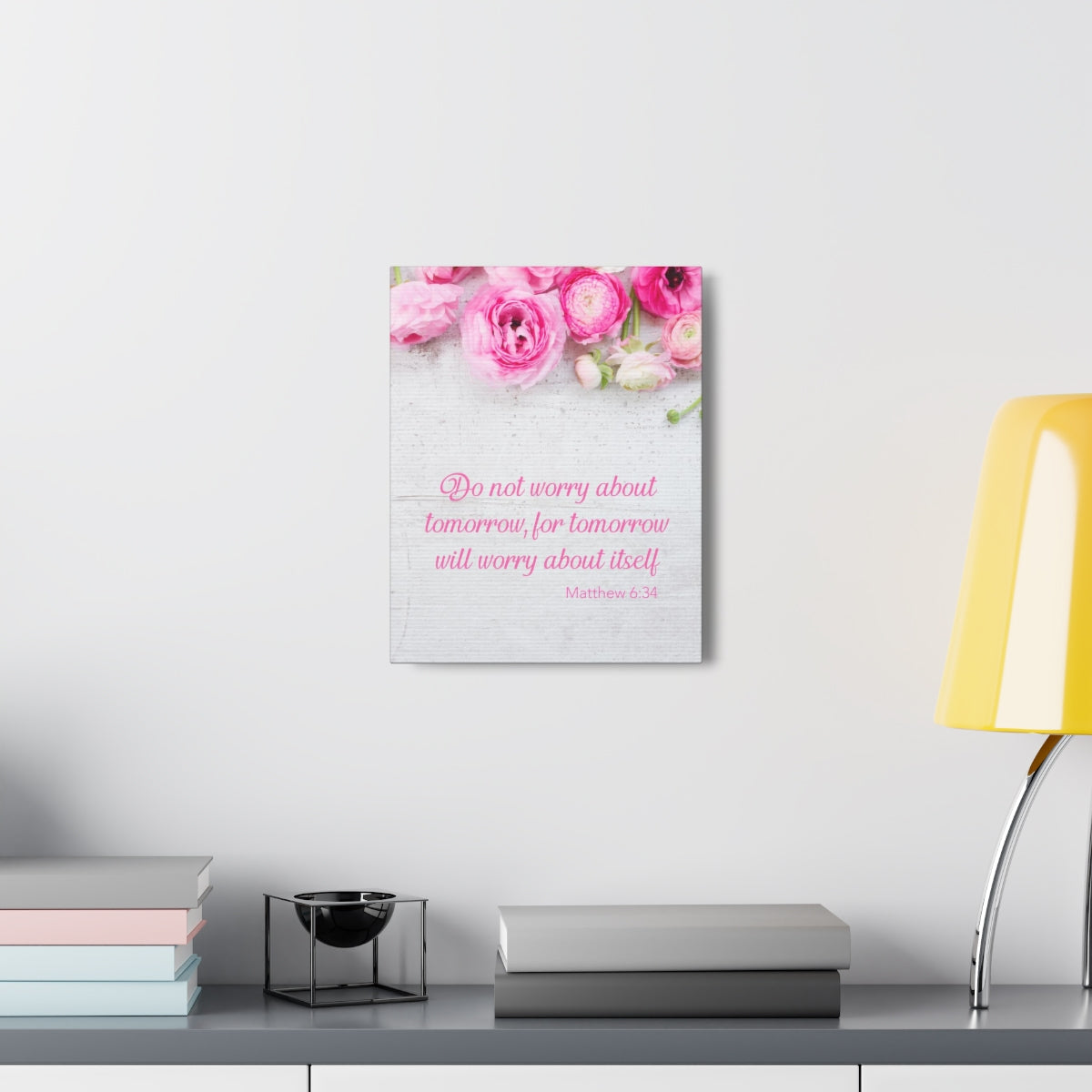 Scripture Walls Do Not Worry About Tomorrow Matthew 6:34 Christian Wall Art Bible Verse Print Ready to Hang Unframed-Express Your Love Gifts