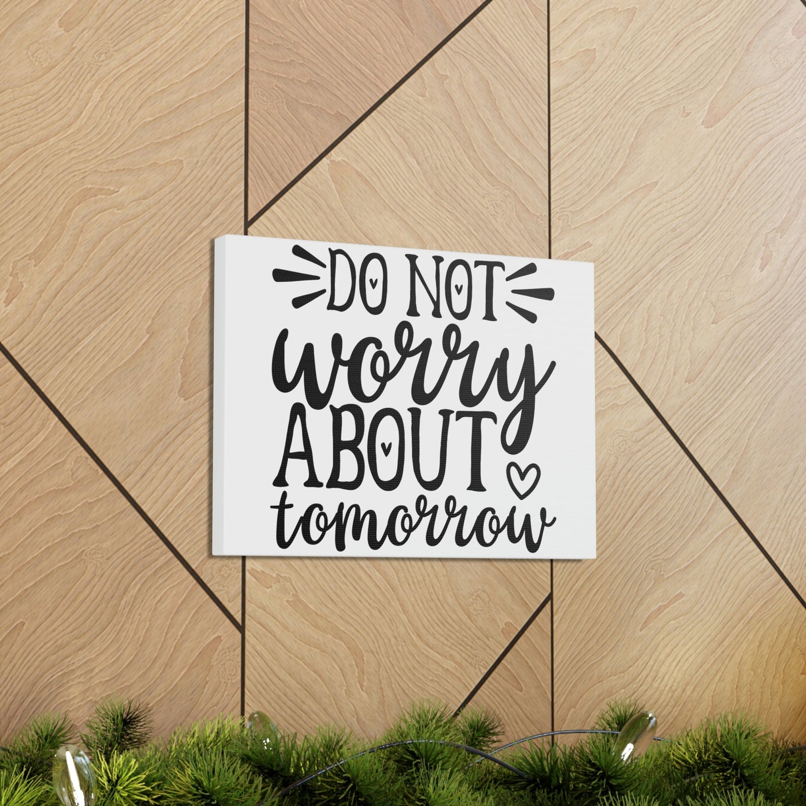 Scripture Walls Do Not Worry About Tomorrow Matthew 6:34 Christian Wall Art Print Ready to Hang Unframed-Express Your Love Gifts