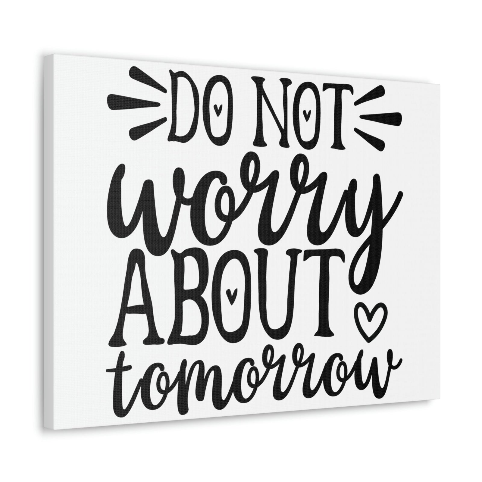 Scripture Walls Do Not Worry About Tomorrow Matthew 6:34 Christian Wall Art Print Ready to Hang Unframed-Express Your Love Gifts