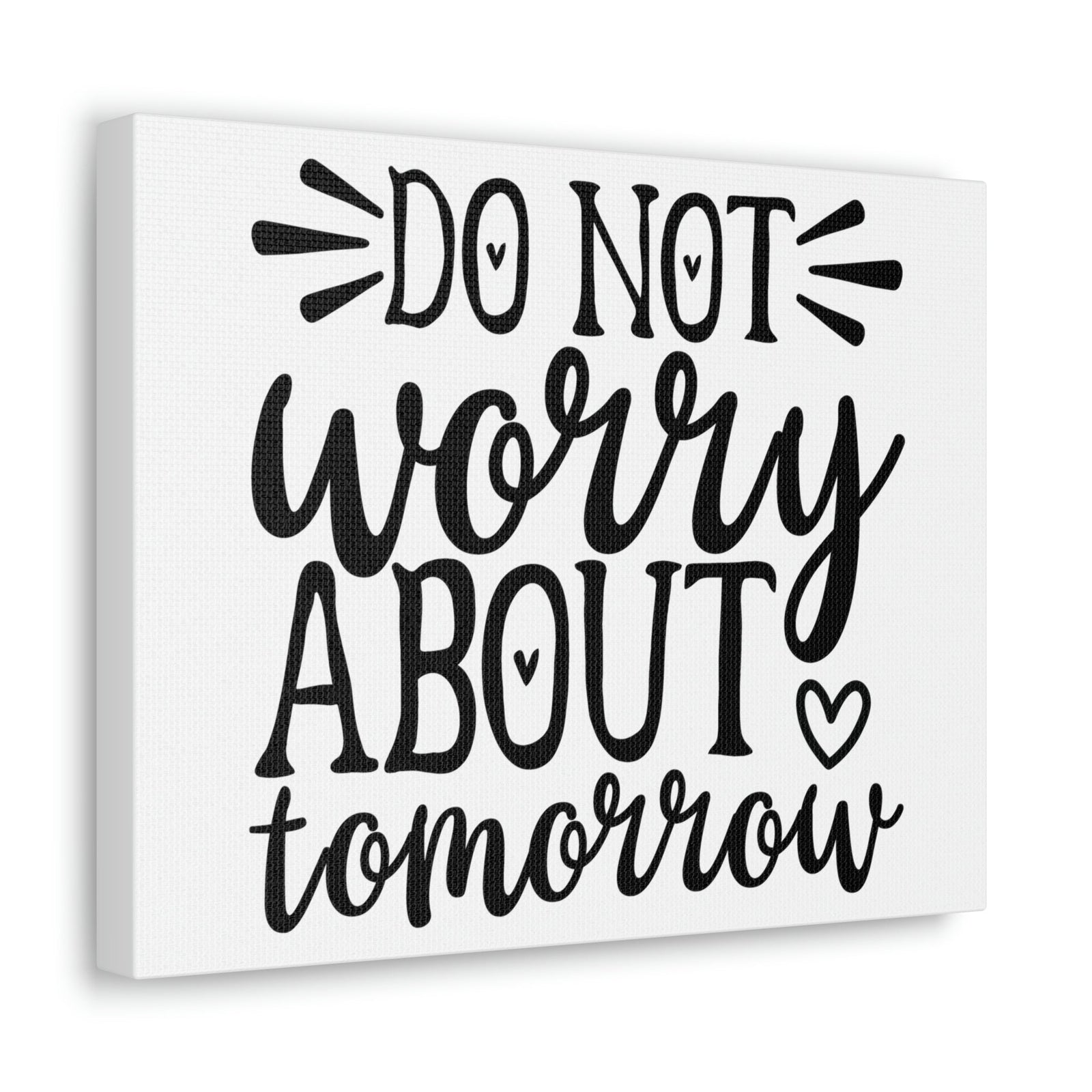 Scripture Walls Do Not Worry About Tomorrow Matthew 6:34 Christian Wall Art Print Ready to Hang Unframed-Express Your Love Gifts