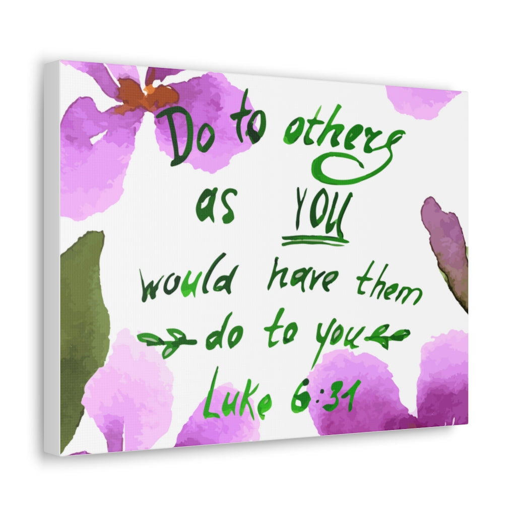Scripture Walls Do To Others As You Luke 6:31 Christian Wall Art Bible Verse Print Ready To Hang Unframed-Express Your Love Gifts