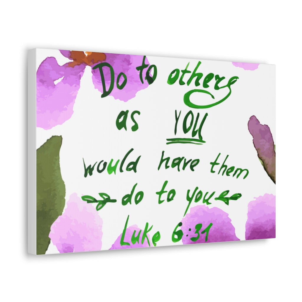 Scripture Walls Do To Others As You Luke 6:31 Christian Wall Art Bible Verse Print Ready To Hang Unframed-Express Your Love Gifts