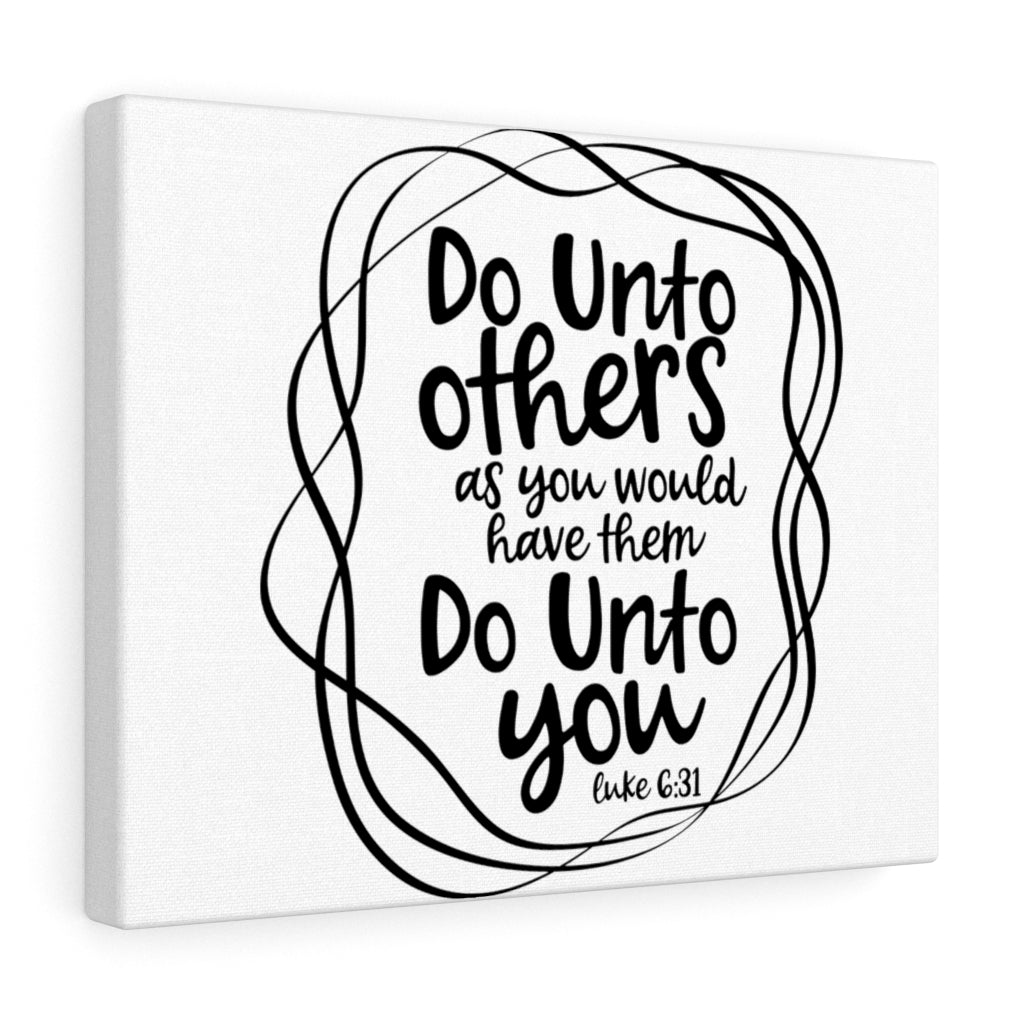 Scripture Walls Do Unto Others Luke 6:31 Bible Verse Canvas Christian Wall Art Ready to Hang Unframed-Express Your Love Gifts