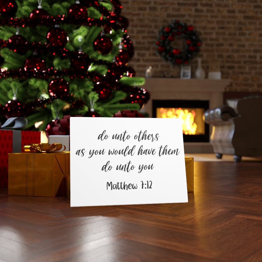 Scripture Walls Do Unto Others Matthew 7:12 Bible Verse Canvas Christian Wall Art Ready to Hang Unframed-Express Your Love Gifts