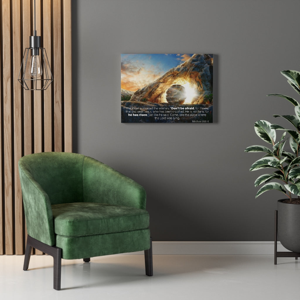 Scripture Walls Don't Be Afraid Matthew 28:5-6 Wall Art Christian Home Decor Unframed-Express Your Love Gifts