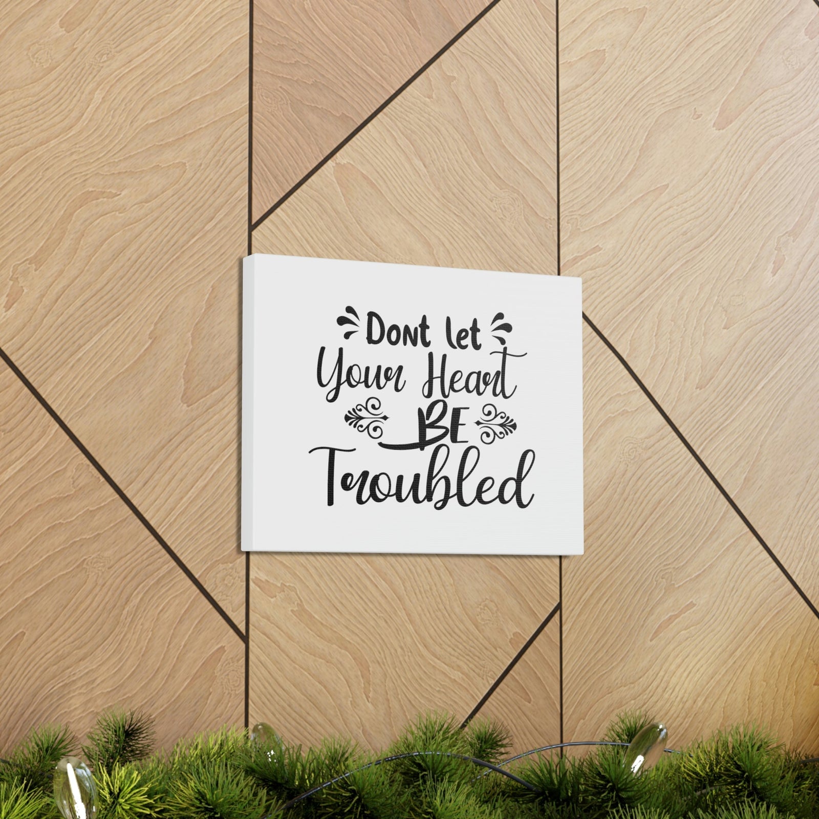 Scripture Walls Don't Let Your Head Be Troubled John 14:1 Christian Wall Art Bible Verse Print Ready to Hang Unframed-Express Your Love Gifts