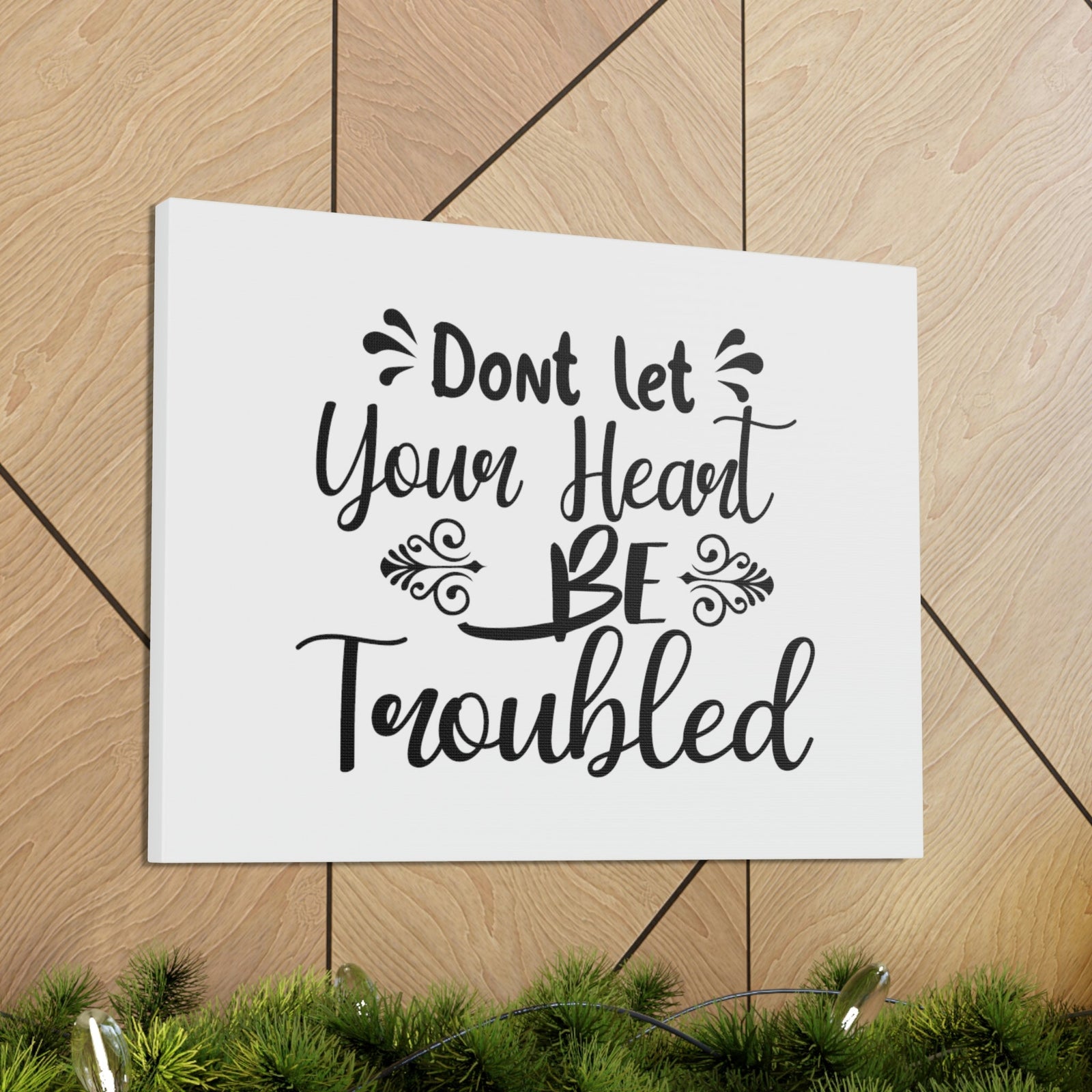 Scripture Walls Don't Let Your Head Be Troubled John 14:1 Christian Wall Art Bible Verse Print Ready to Hang Unframed-Express Your Love Gifts