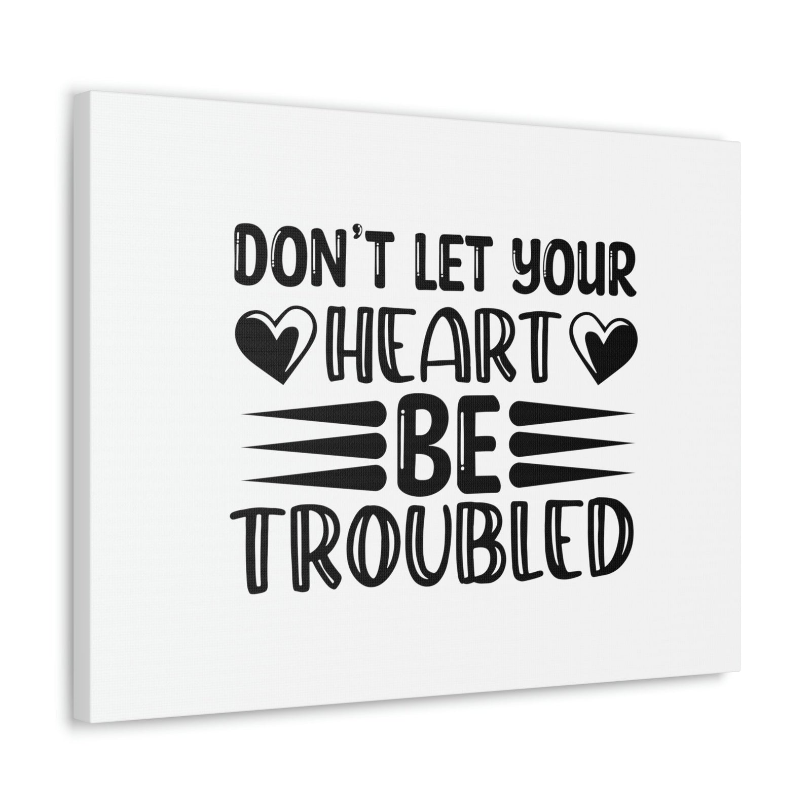 Scripture Walls Don't Let Your Heart Be Troubled John 14:1 Christian Wall Art Bible Verse Print Ready to Hang Unframed-Express Your Love Gifts