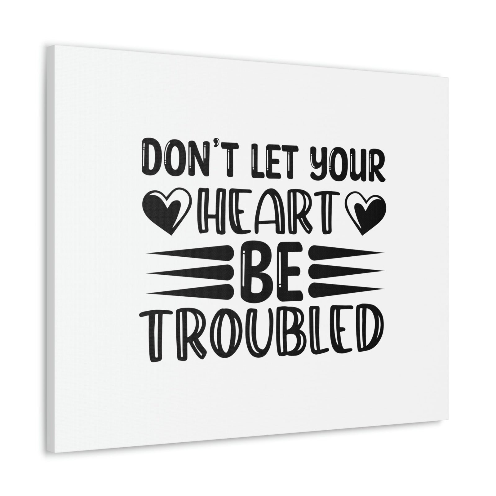 Scripture Walls Don't Let Your Heart Be Troubled John 14:1 Christian Wall Art Bible Verse Print Ready to Hang Unframed-Express Your Love Gifts