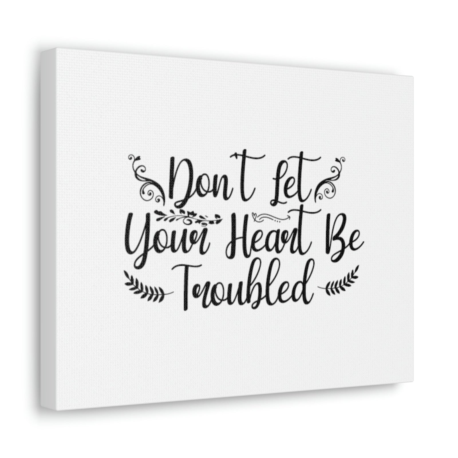 Scripture Walls Don't Let Your Heart Be Troubled John 14:27 Christian Wall Art Bible Verse Print Ready to Hang Unframed-Express Your Love Gifts