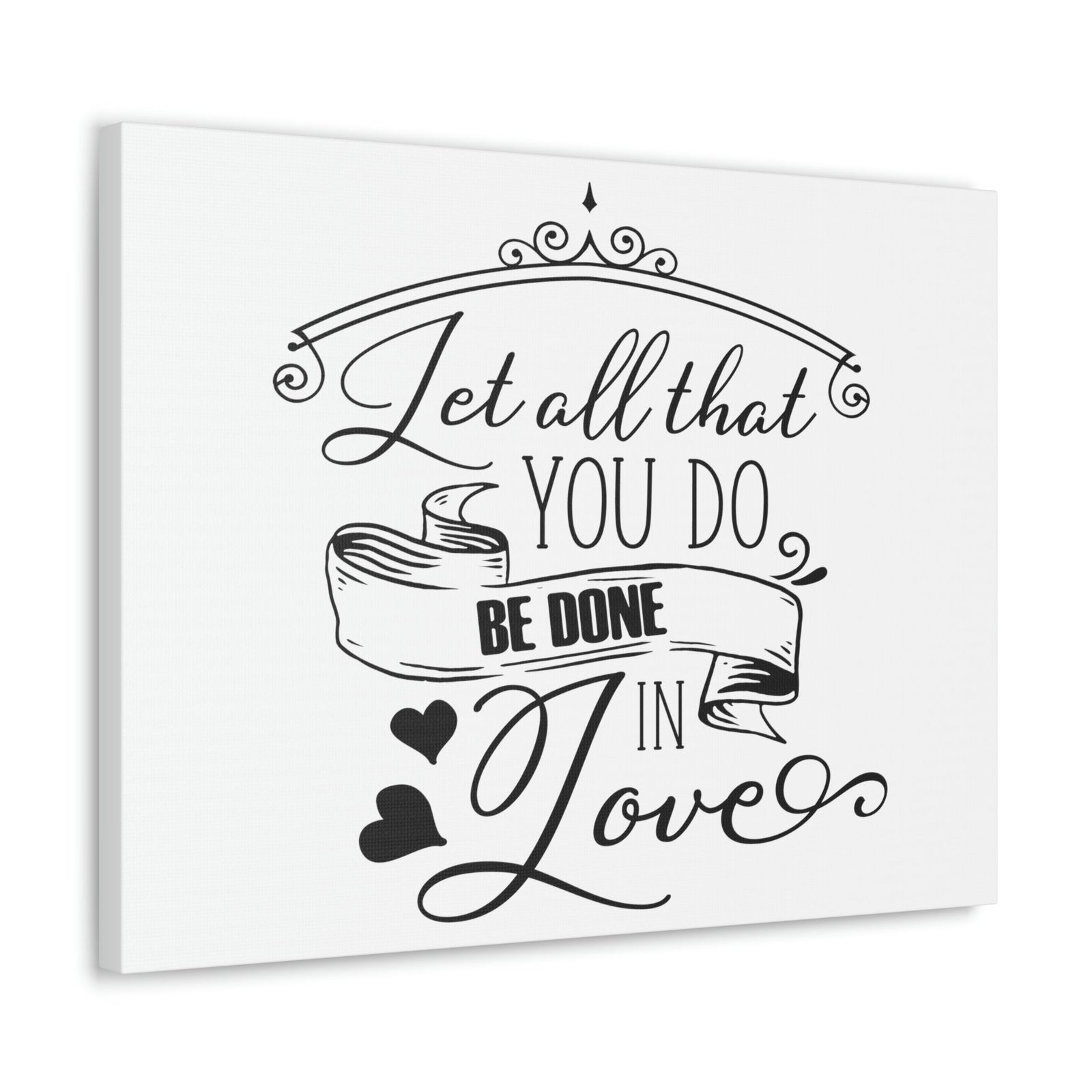 Scripture Walls Done In Love 1 Corinthians 16:14 Christian Wall Art Print Ready to Hang Unframed-Express Your Love Gifts