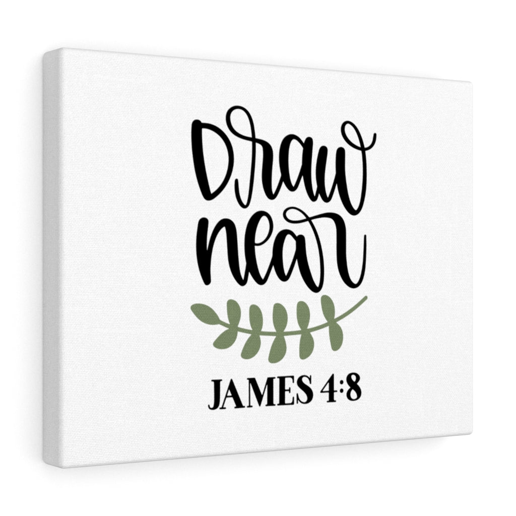 Scripture Walls Draw Near James 4:8 Bible Verse Canvas Christian Wall Art Ready to Hang Unframed-Express Your Love Gifts