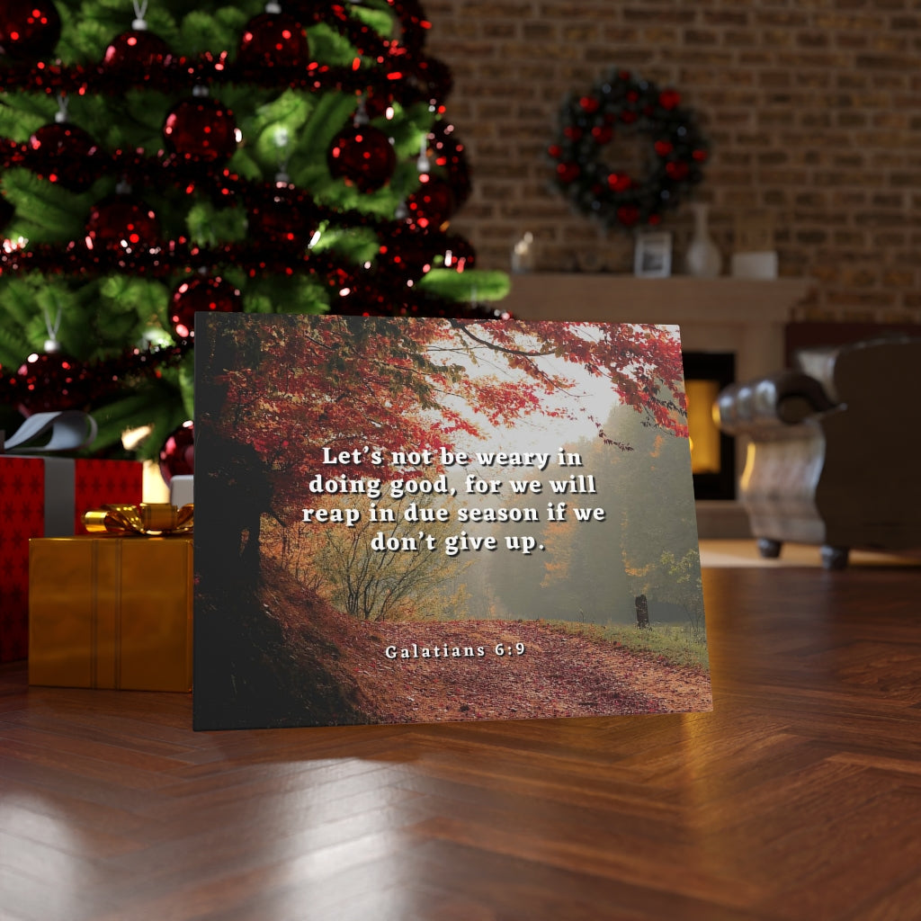 Scripture Walls Due Season Galatians 6:9 Bible Verse Canvas Christian Wall Art Ready to Hang Unframed-Express Your Love Gifts