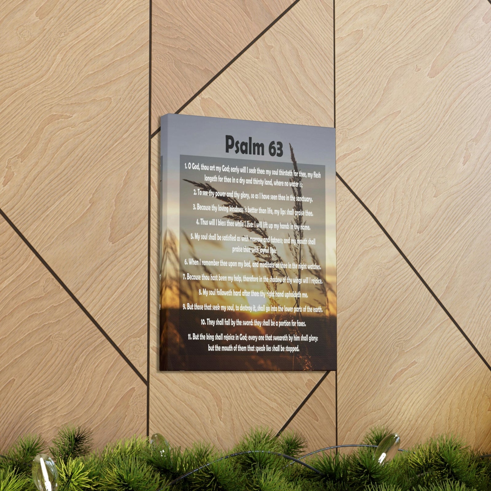 Scripture Walls Earnestly Seeking My Lord Psalm 63:4 Christian Wall Art Bible Verse Print Ready to Hang Unframed-Express Your Love Gifts