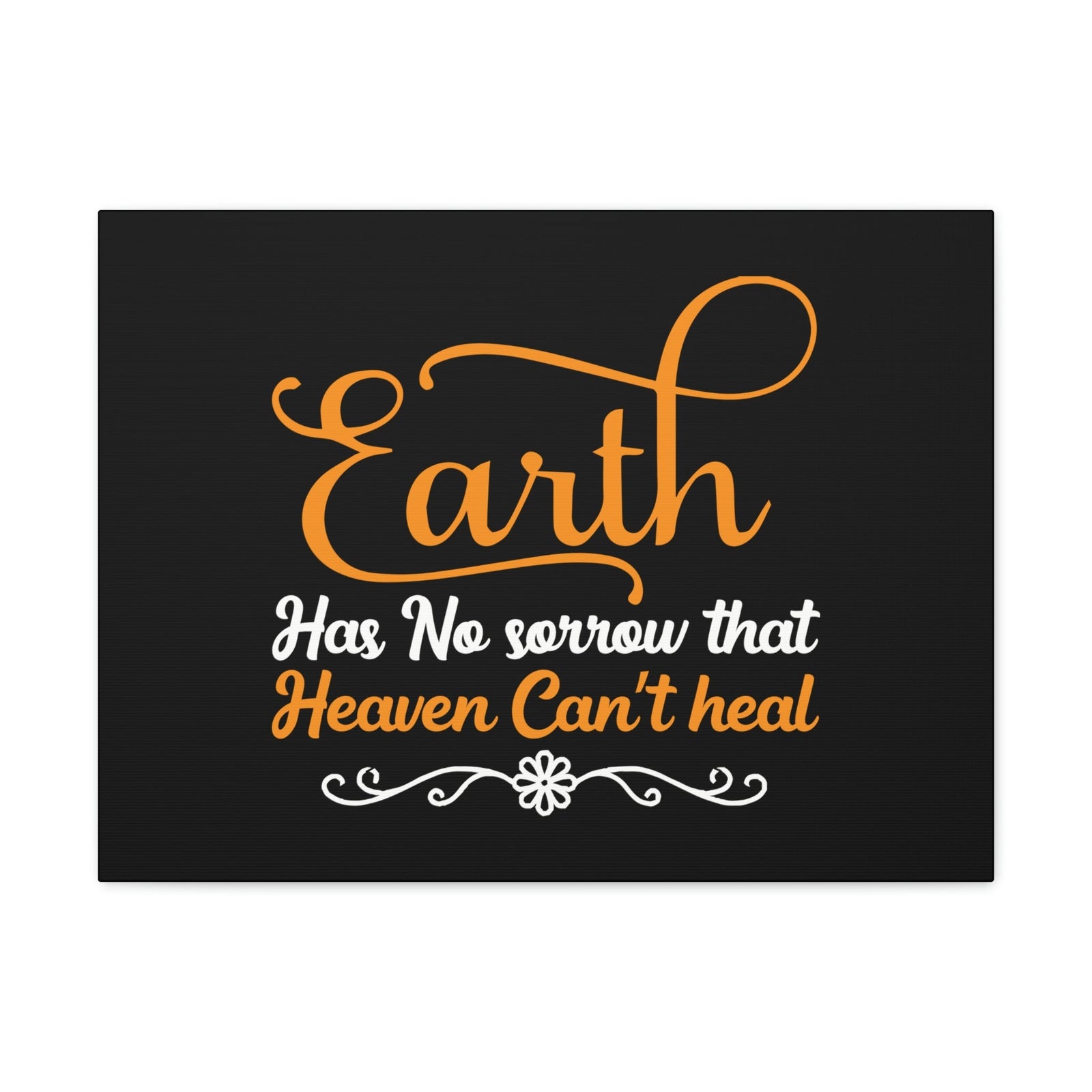 Scripture Walls Earth Has No Sorrow Isaiah 35:10 Orange Christian Wall Art Bible Verse Print Ready to Hang Unframed-Express Your Love Gifts