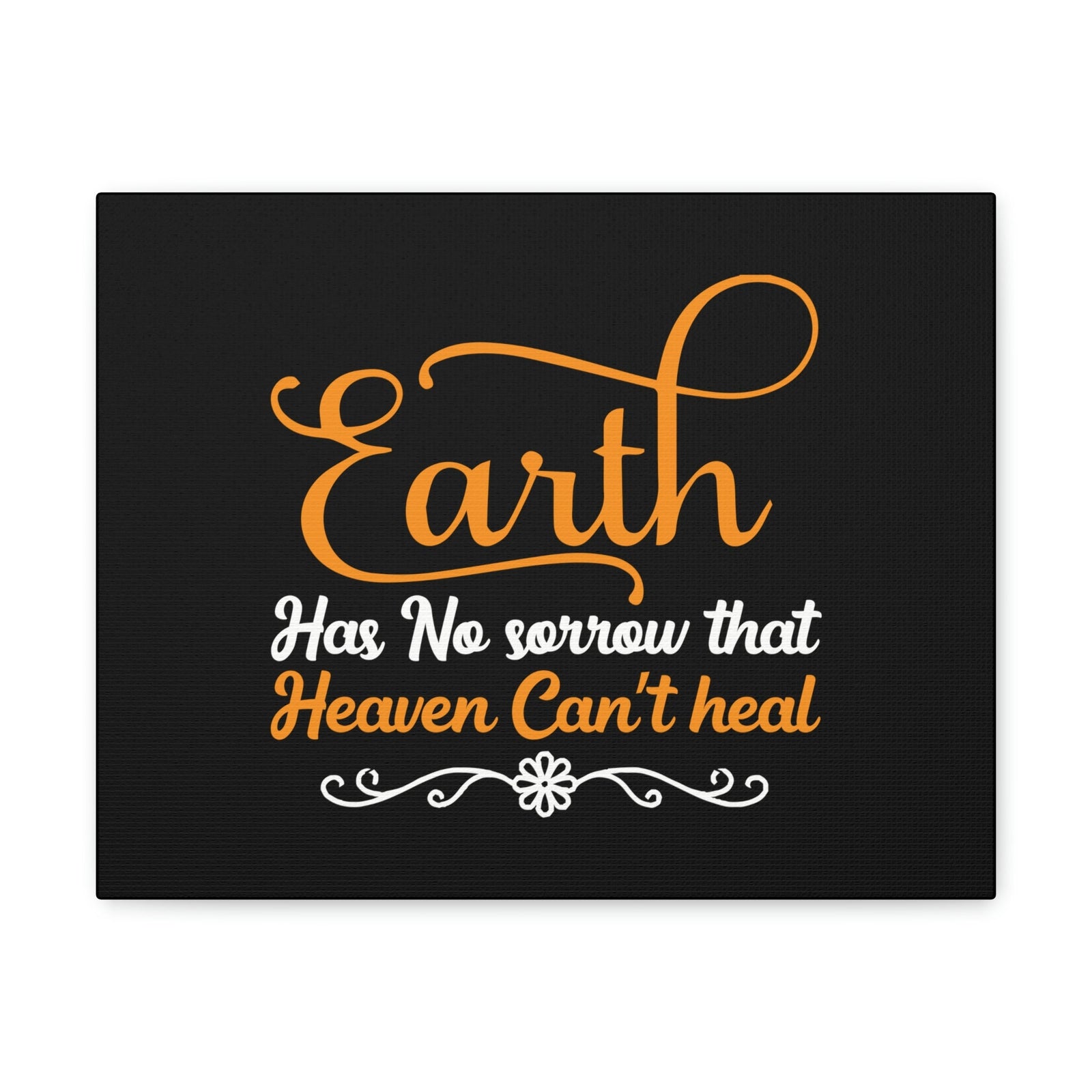 Scripture Walls Earth Has No Sorrow Isaiah 35:10 Orange Christian Wall Art Bible Verse Print Ready to Hang Unframed-Express Your Love Gifts