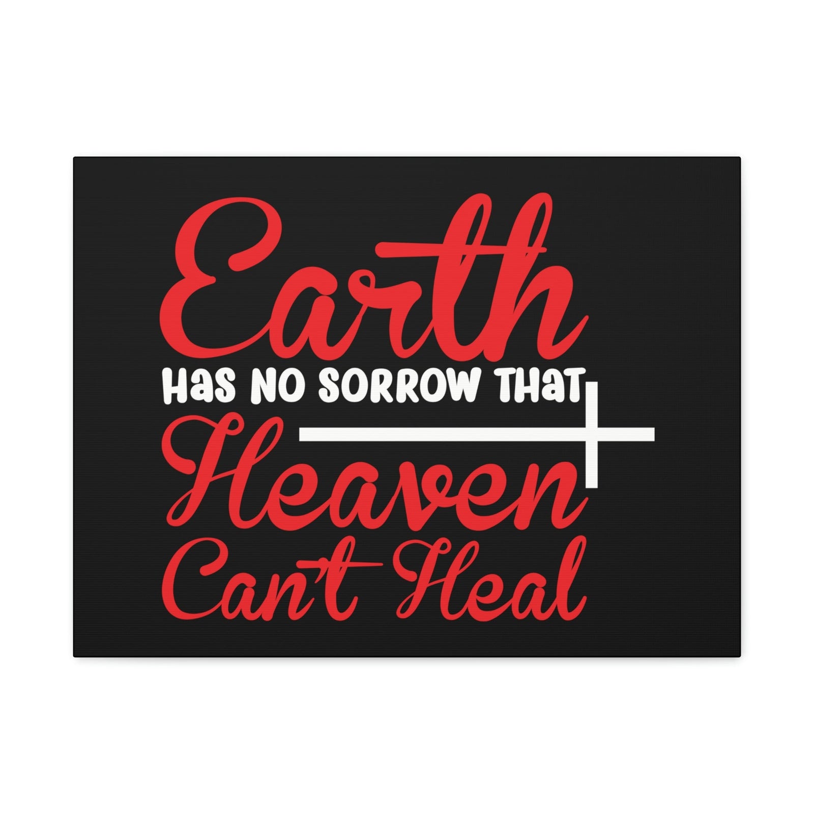 Scripture Walls Earth Has No Sorrows Isaiah 35:10 Red Christian Wall Art Bible Verse Print Ready to Hang Unframed-Express Your Love Gifts